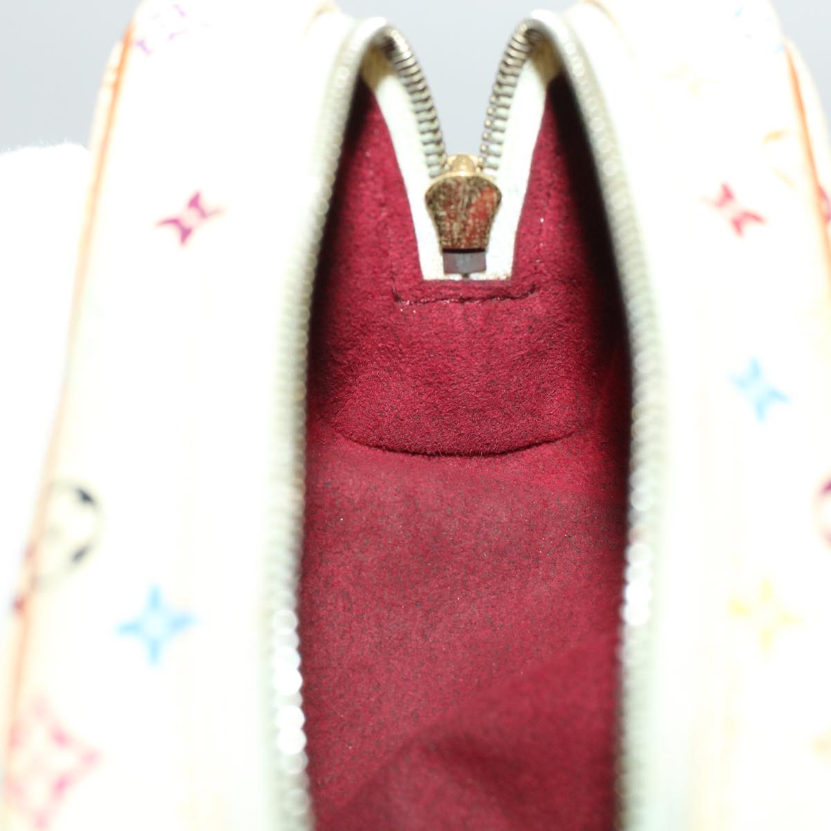 LOUIS VUITTON Monogram Multicolor Trousse Wapity Pouch White M58033 45246