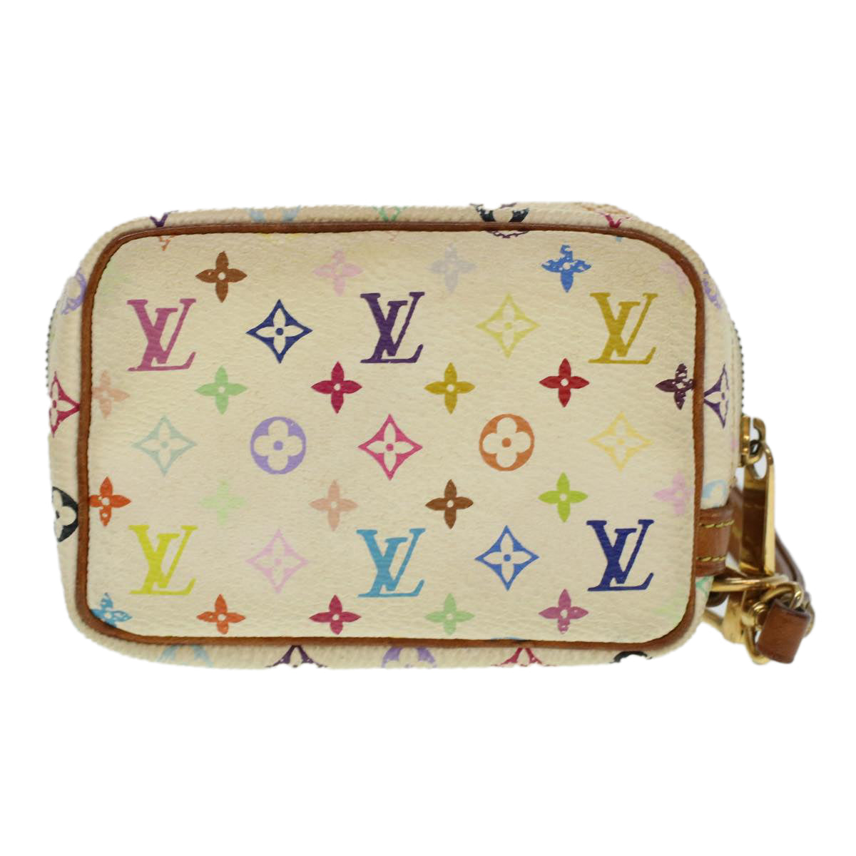 LOUIS VUITTON Monogram Multicolor Trousse Wapity Pouch White M58033 45246