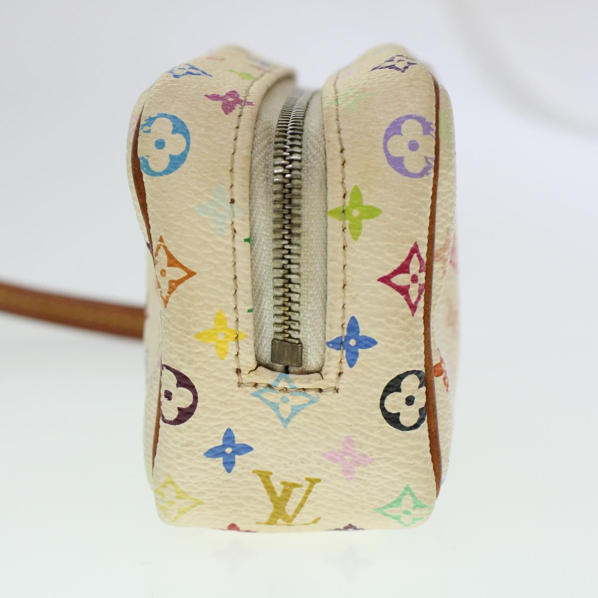 LOUIS VUITTON Monogram Multicolor Trousse Wapity Pouch White M58033 45246
