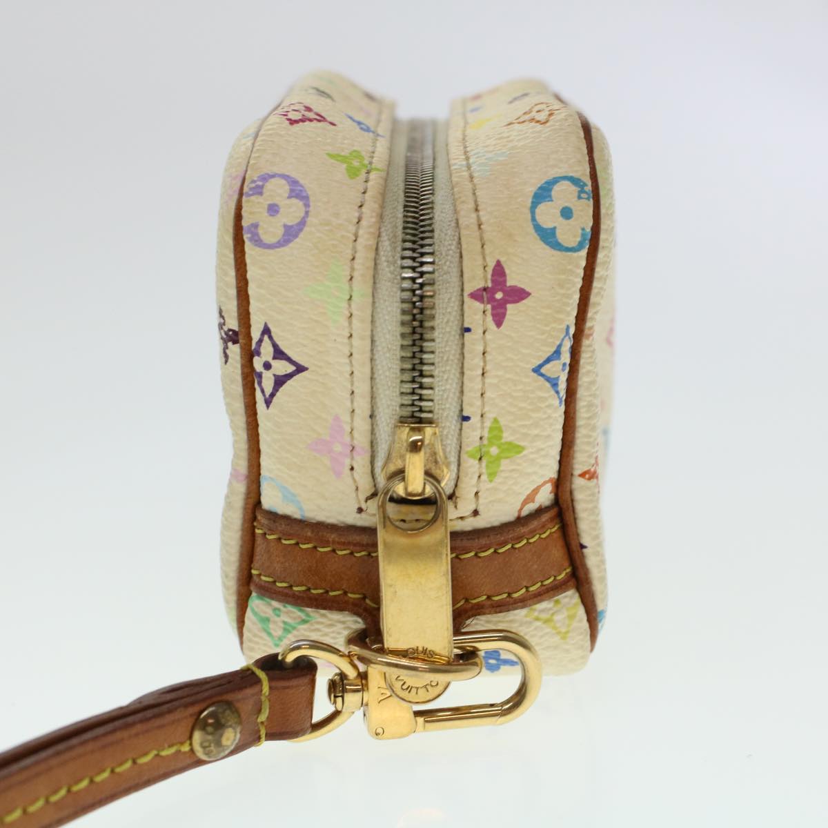 LOUIS VUITTON Monogram Multicolor Trousse Wapity Pouch White M58033 45246