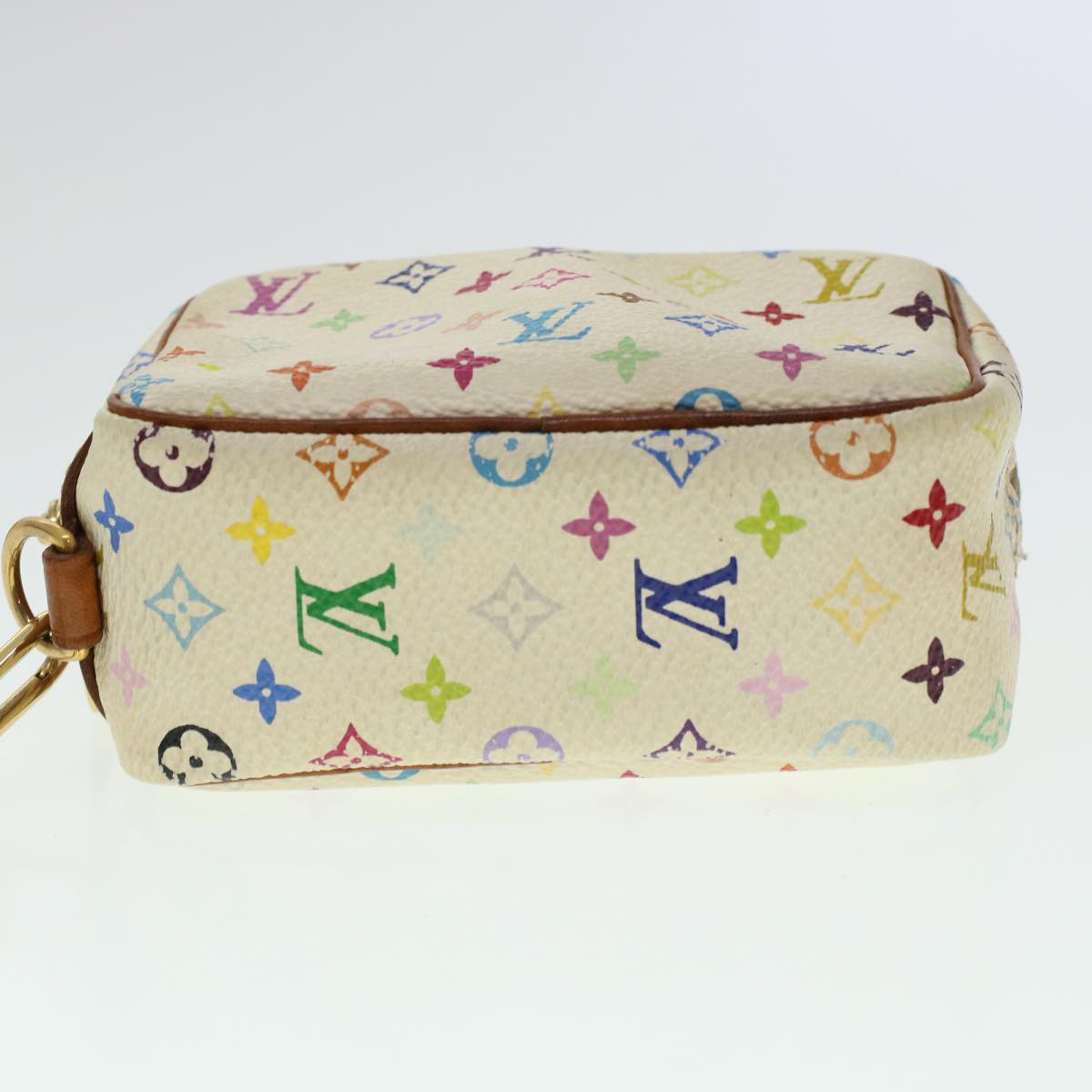 LOUIS VUITTON Monogram Multicolor Trousse Wapity Pouch White M58033 45246