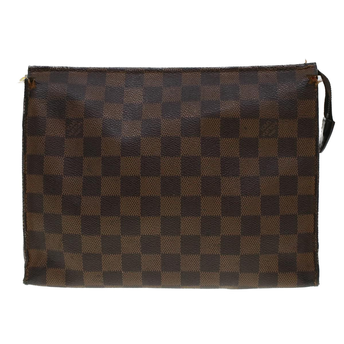 LOUIS VUITTON Damier Ebene Poche Toilette 26 Pouch N47543 LV 45249