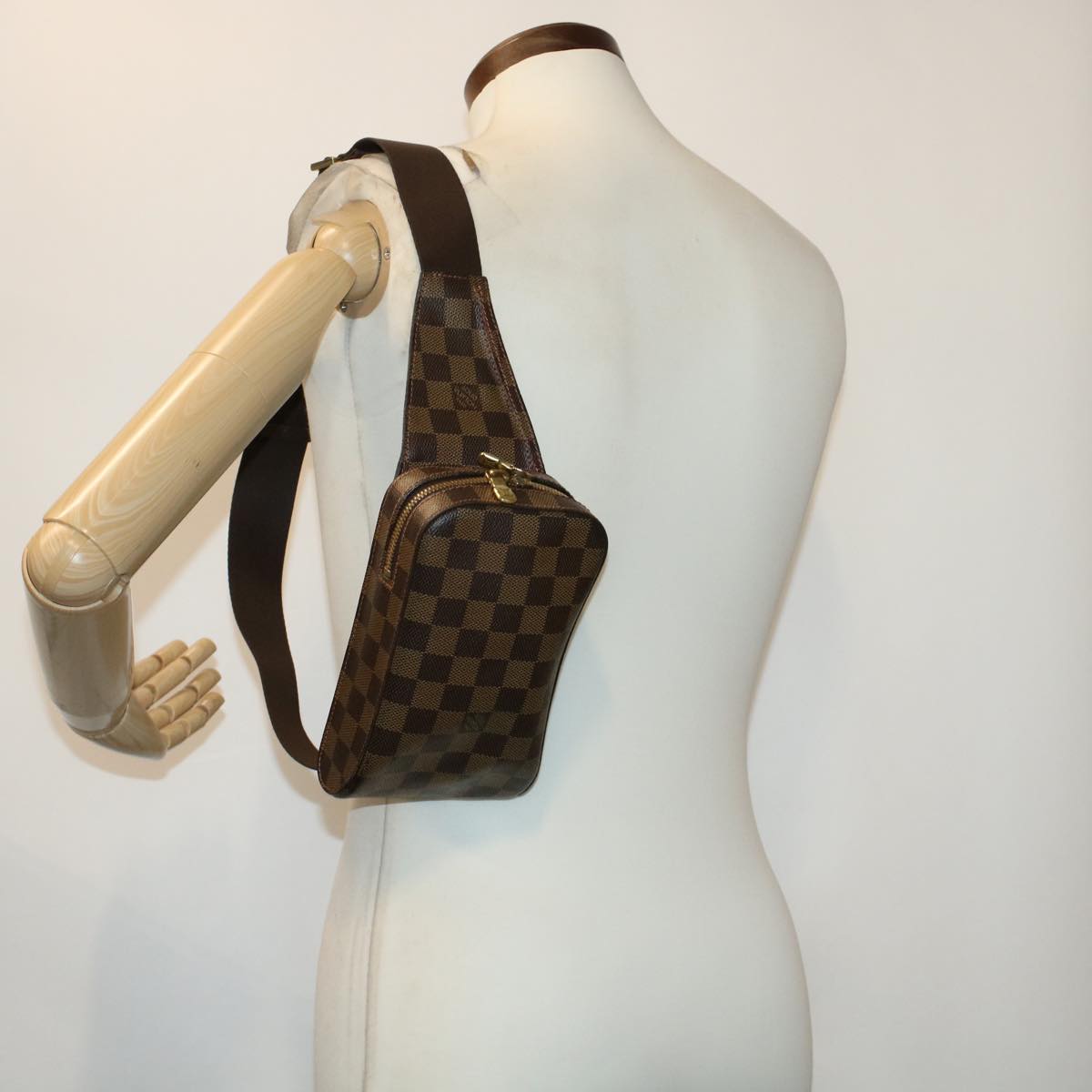 LOUIS VUITTON Damier Ebene Geronimos Shoulder Bag N51994 LV 45251