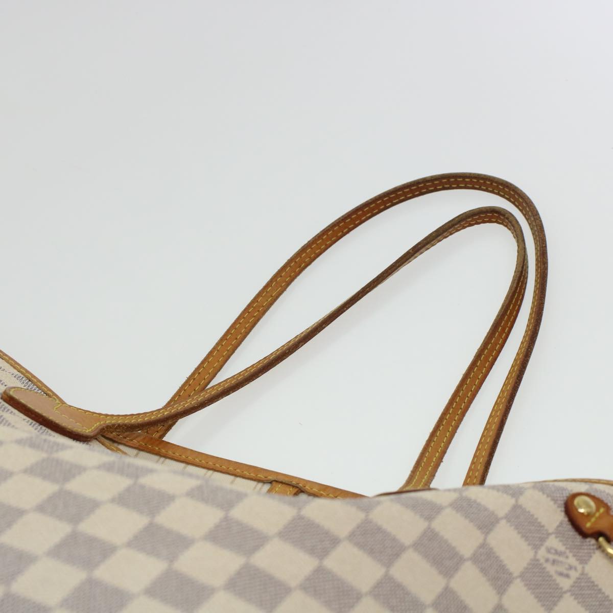 LOUIS VUITTON Damier Azur Neverfull MM Tote Bag N41605 LV 45252