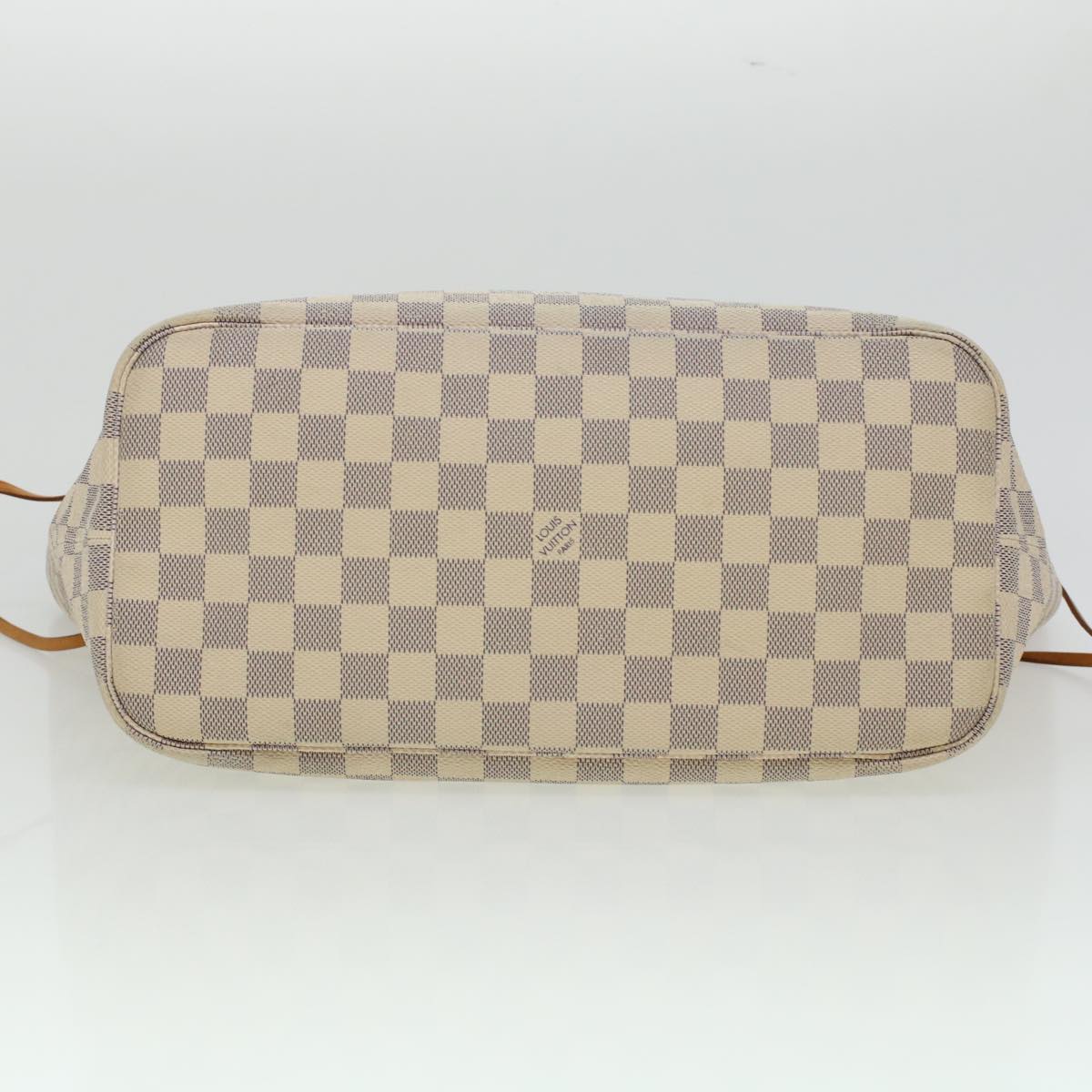 LOUIS VUITTON Damier Azur Neverfull MM Tote Bag N41605 LV 45252