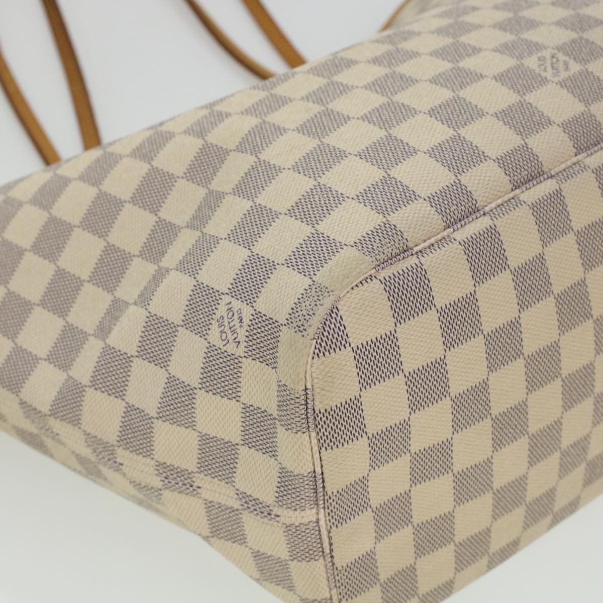 LOUIS VUITTON Damier Azur Neverfull MM Tote Bag N41605 LV 45252