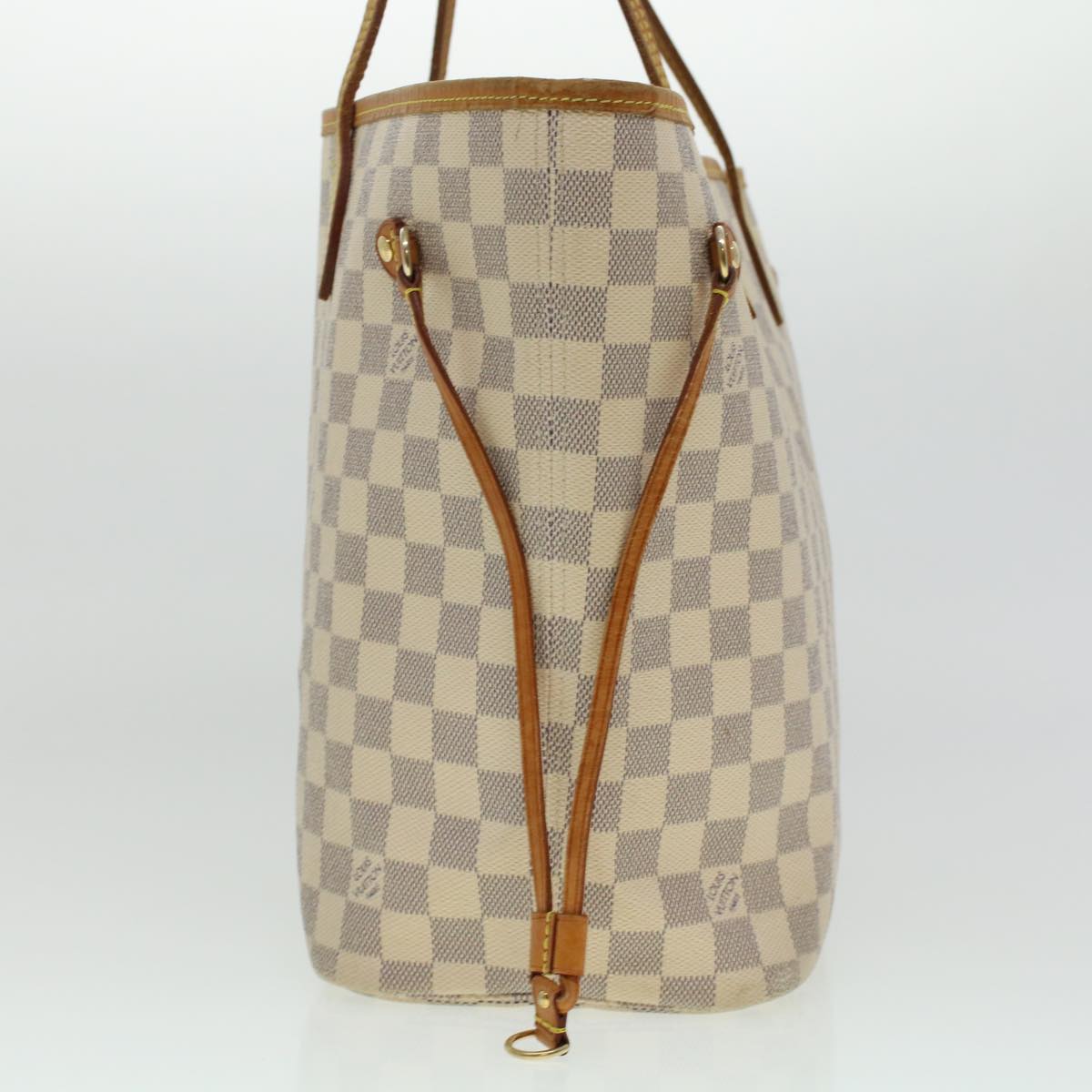 LOUIS VUITTON Damier Azur Neverfull MM Tote Bag N41605 LV 45252