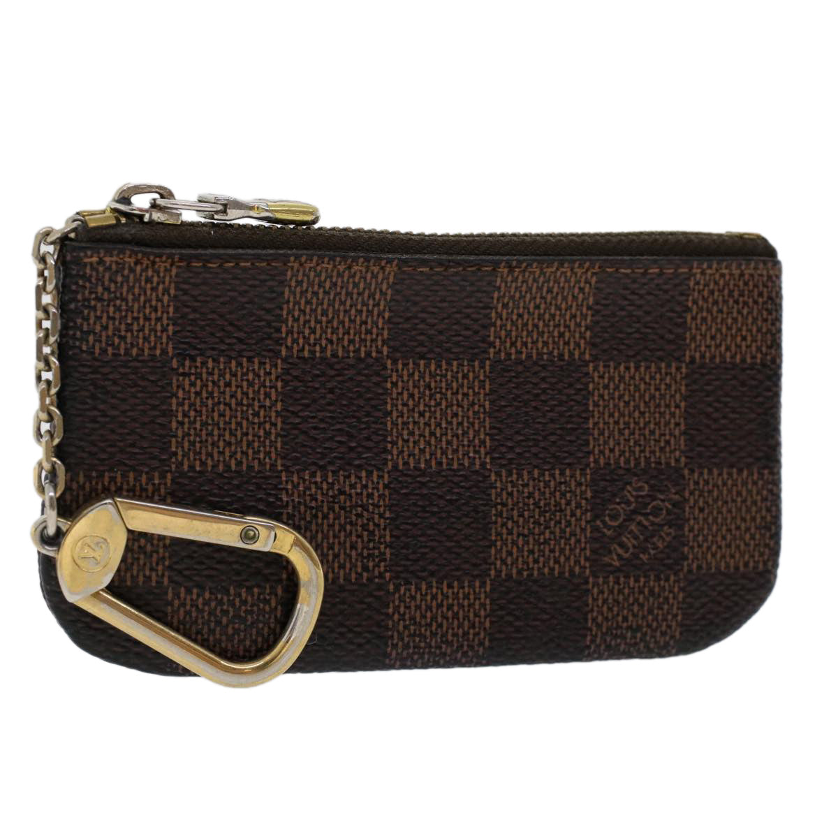LOUIS VUITTON Damier Ebene Pochette Cles Coin Purse N62658 LV 45254