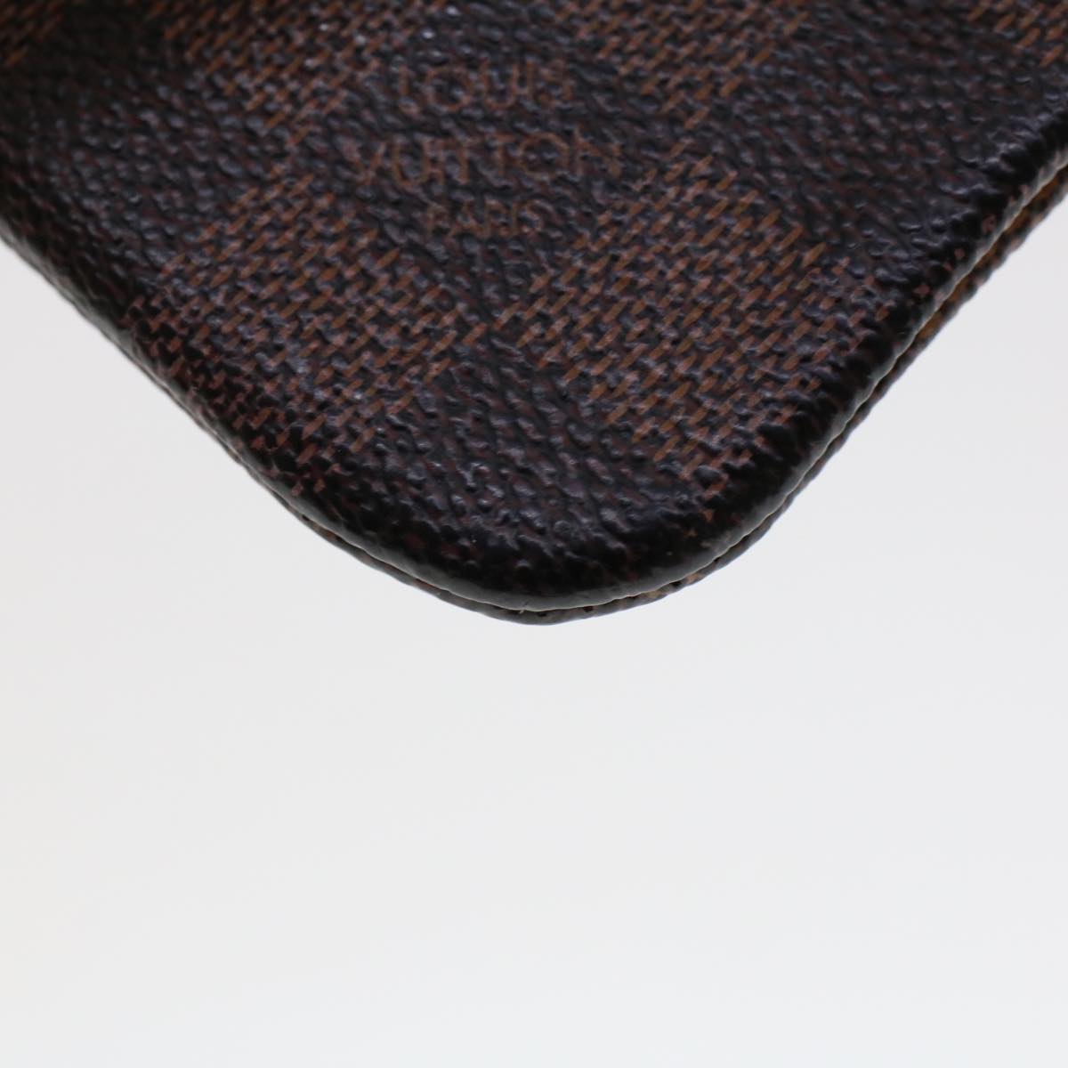 LOUIS VUITTON Damier Ebene Pochette Cles Coin Purse N62658 LV 45254