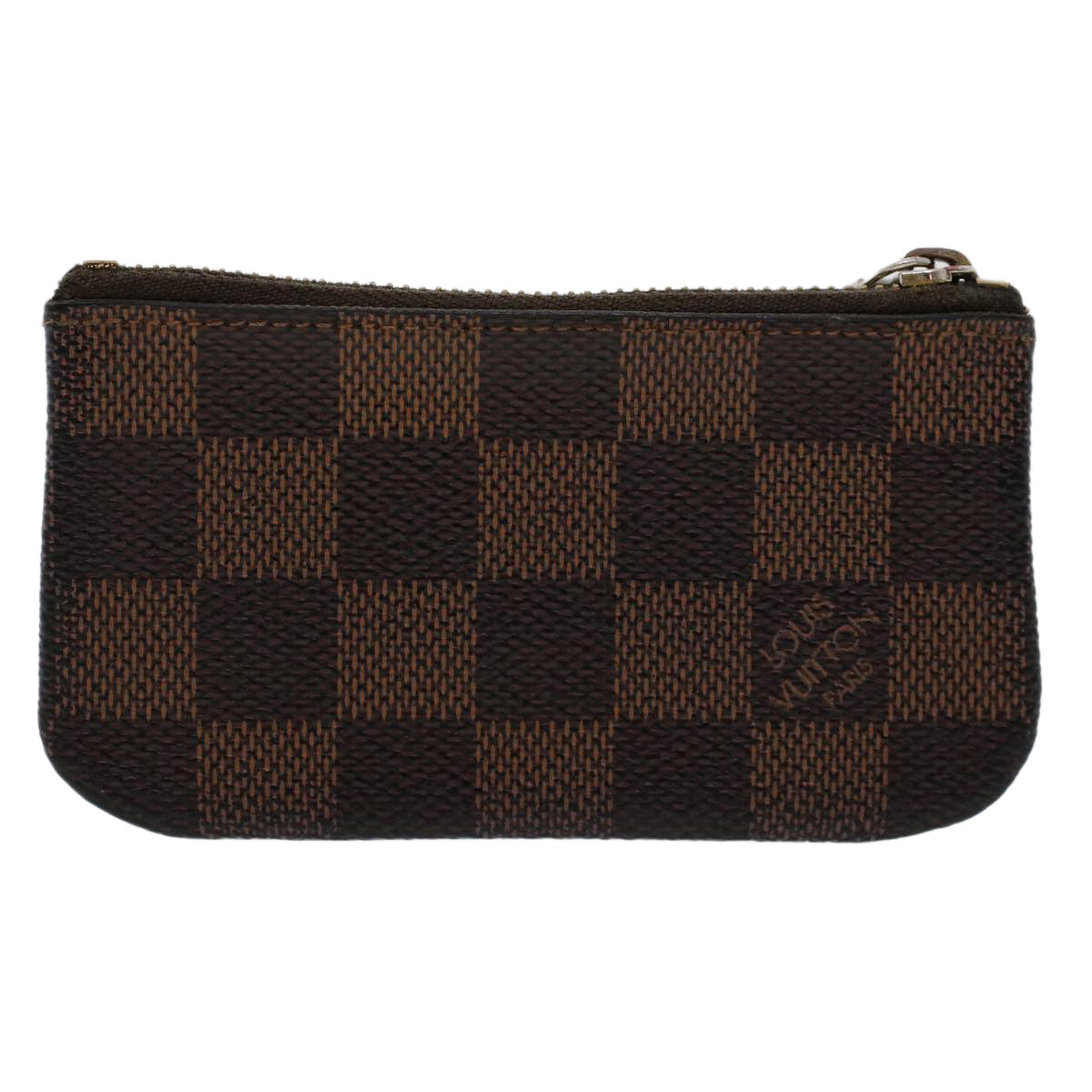 LOUIS VUITTON Damier Ebene Pochette Cles Coin Purse N62658 LV 45254