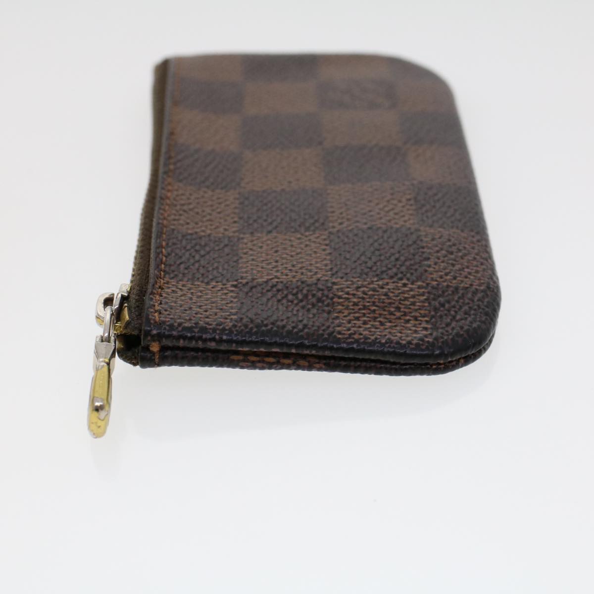 LOUIS VUITTON Damier Ebene Pochette Cles Coin Purse N62658 LV 45254
