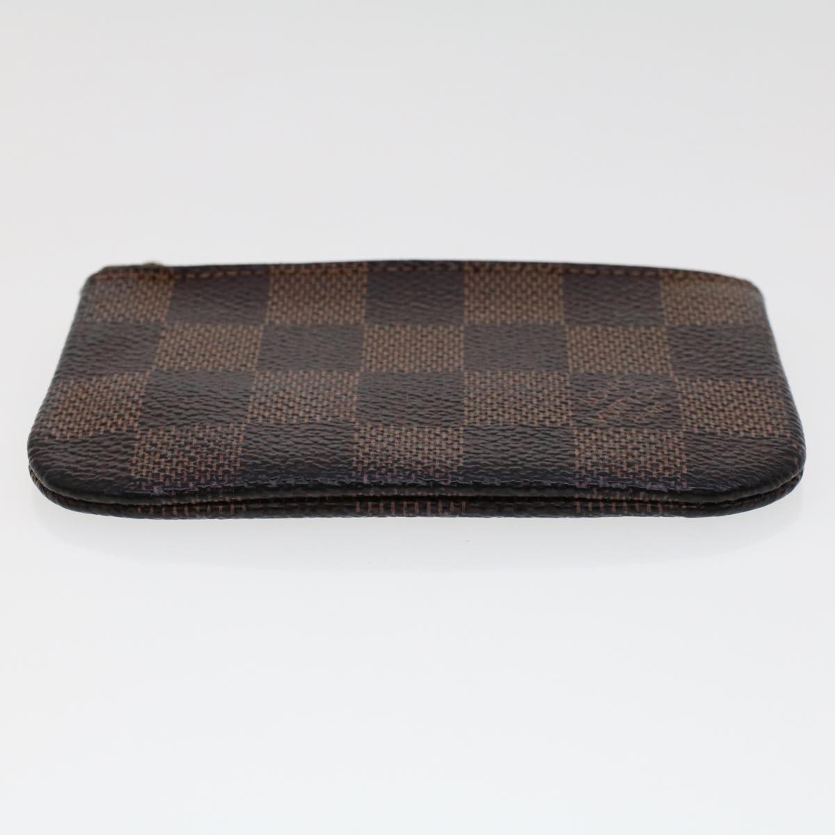 LOUIS VUITTON Damier Ebene Pochette Cles Coin Purse N62658 LV 45254