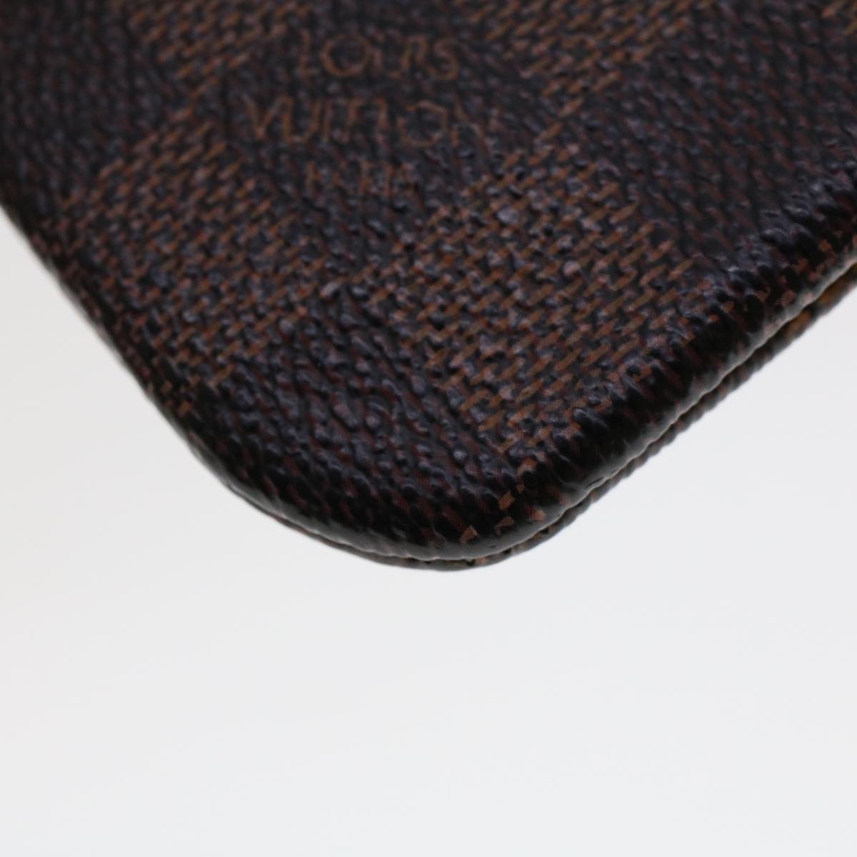 LOUIS VUITTON Damier Ebene Pochette Cles Coin Purse N62658 LV 45254