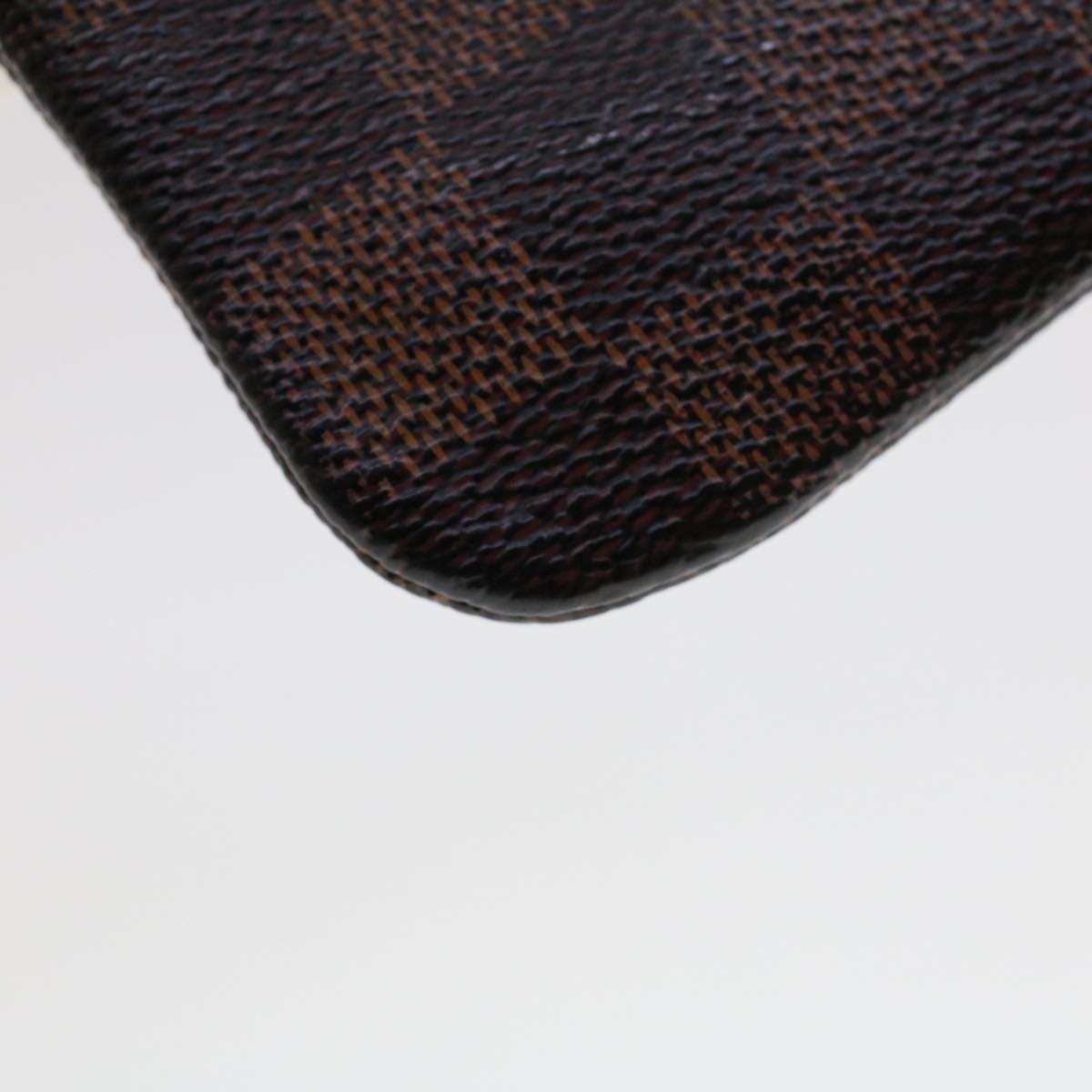 LOUIS VUITTON Damier Ebene Pochette Cles Coin Purse N62658 LV 45254