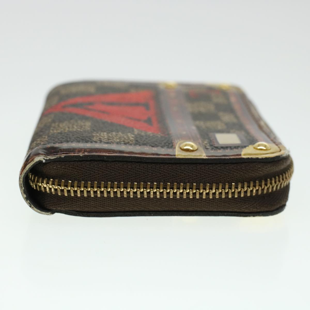 LOUIS VUITTON Damier Trunk Time Zippy Coin Purse Coin Purse M52745 LV 45255