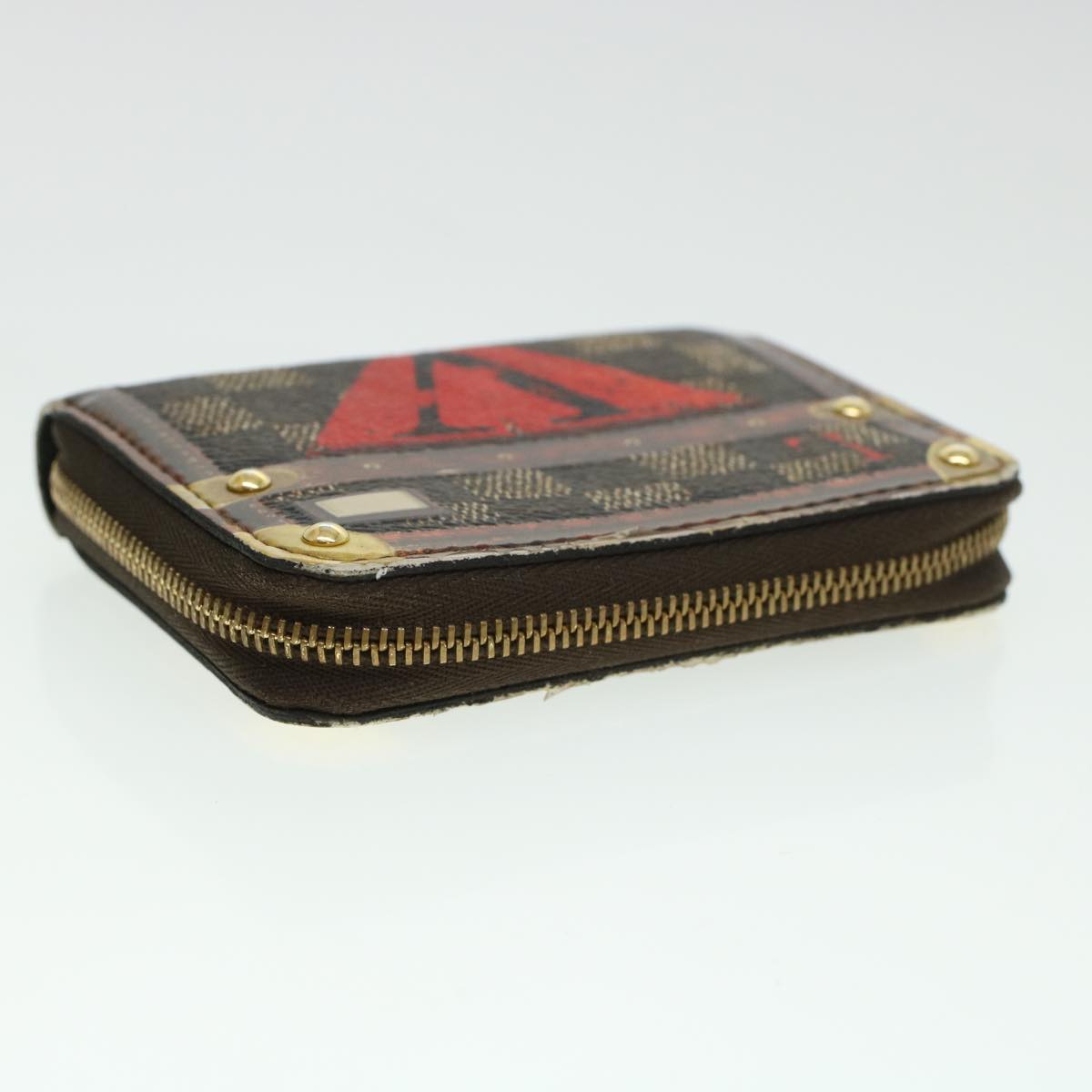 LOUIS VUITTON Damier Trunk Time Zippy Coin Purse Coin Purse M52745 LV 45255