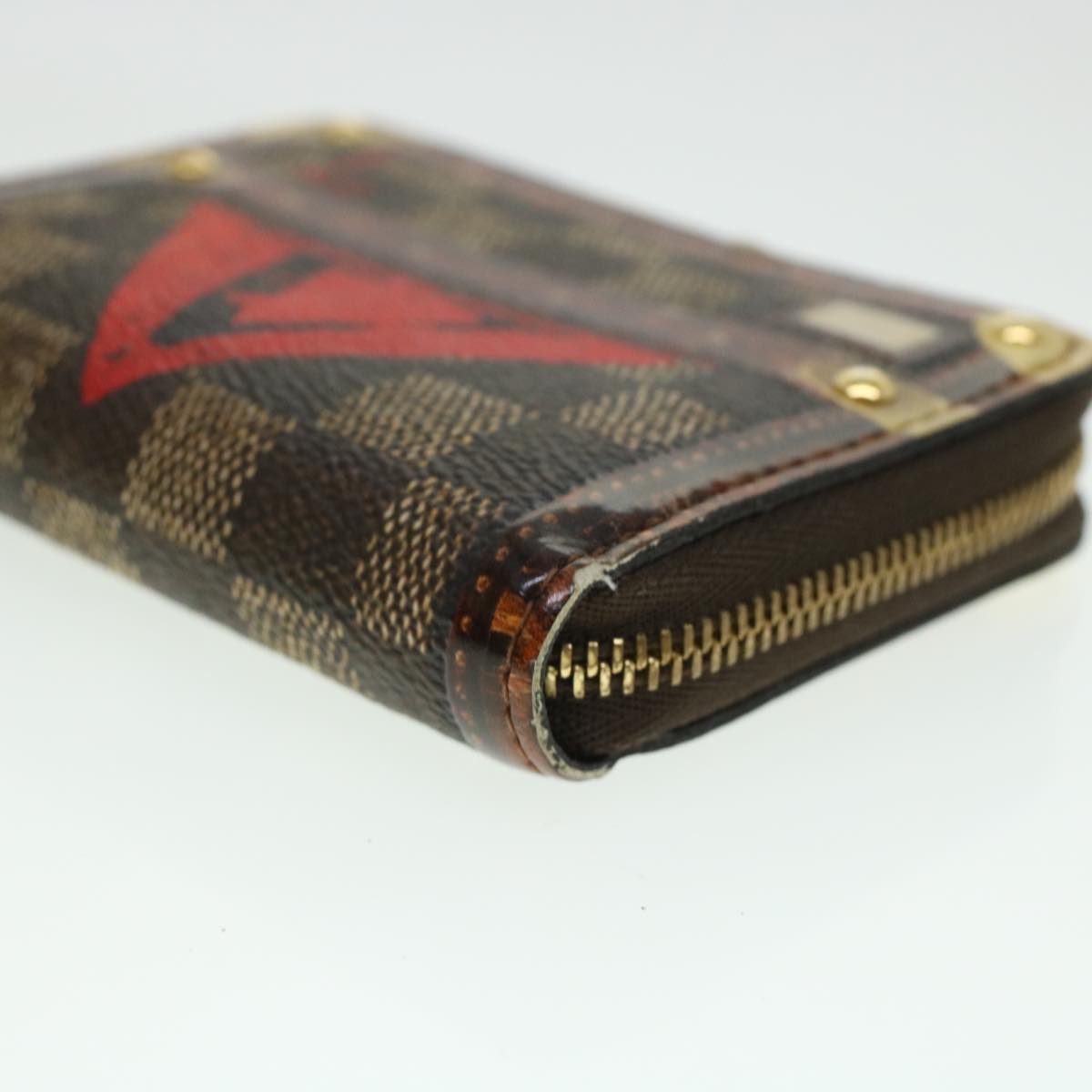 LOUIS VUITTON Damier Trunk Time Zippy Coin Purse Coin Purse M52745 LV 45255
