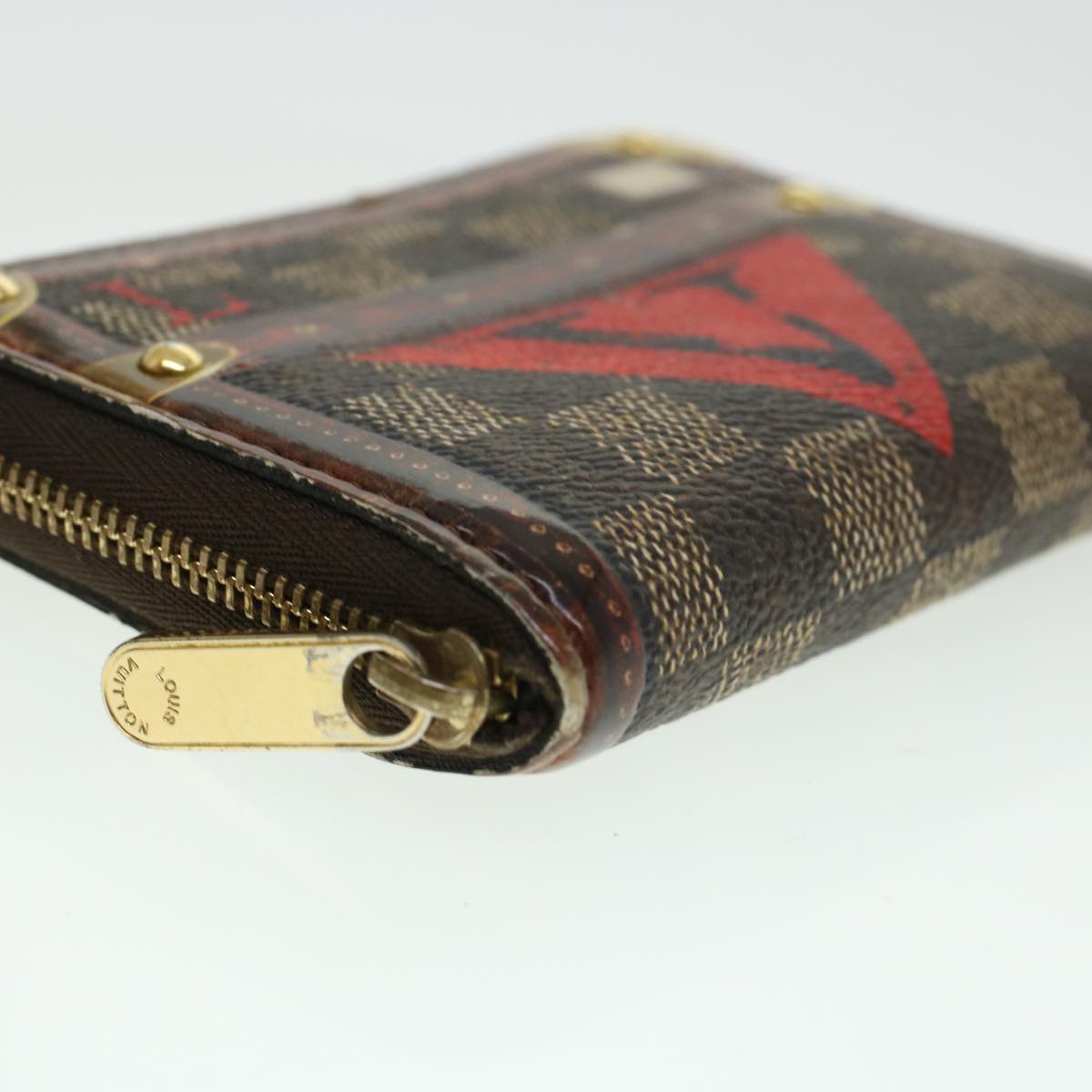 LOUIS VUITTON Damier Trunk Time Zippy Coin Purse Coin Purse M52745 LV 45255