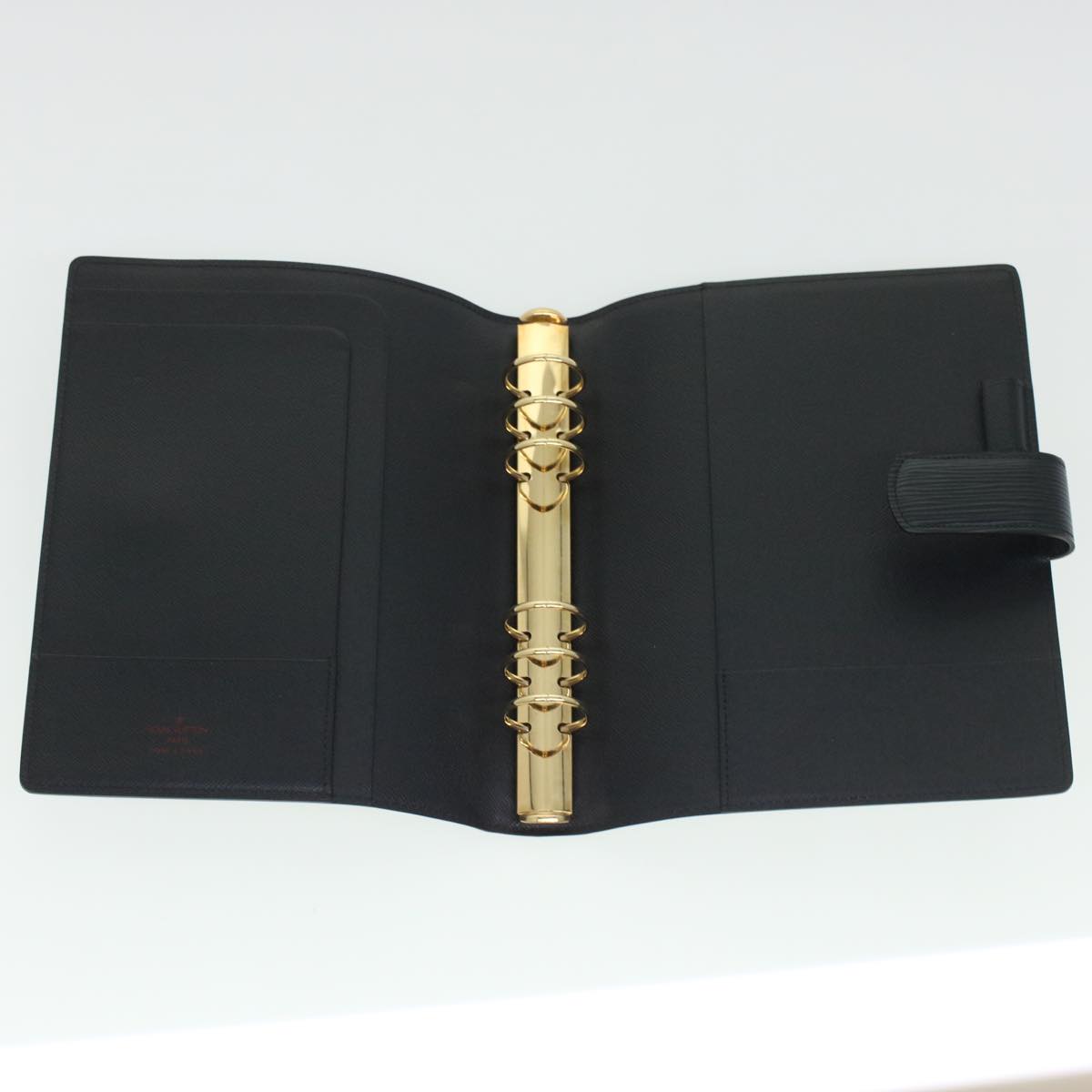 LOUIS VUITTON Epi Agenda GM Day Planner Cover Black R20212 LV 45268