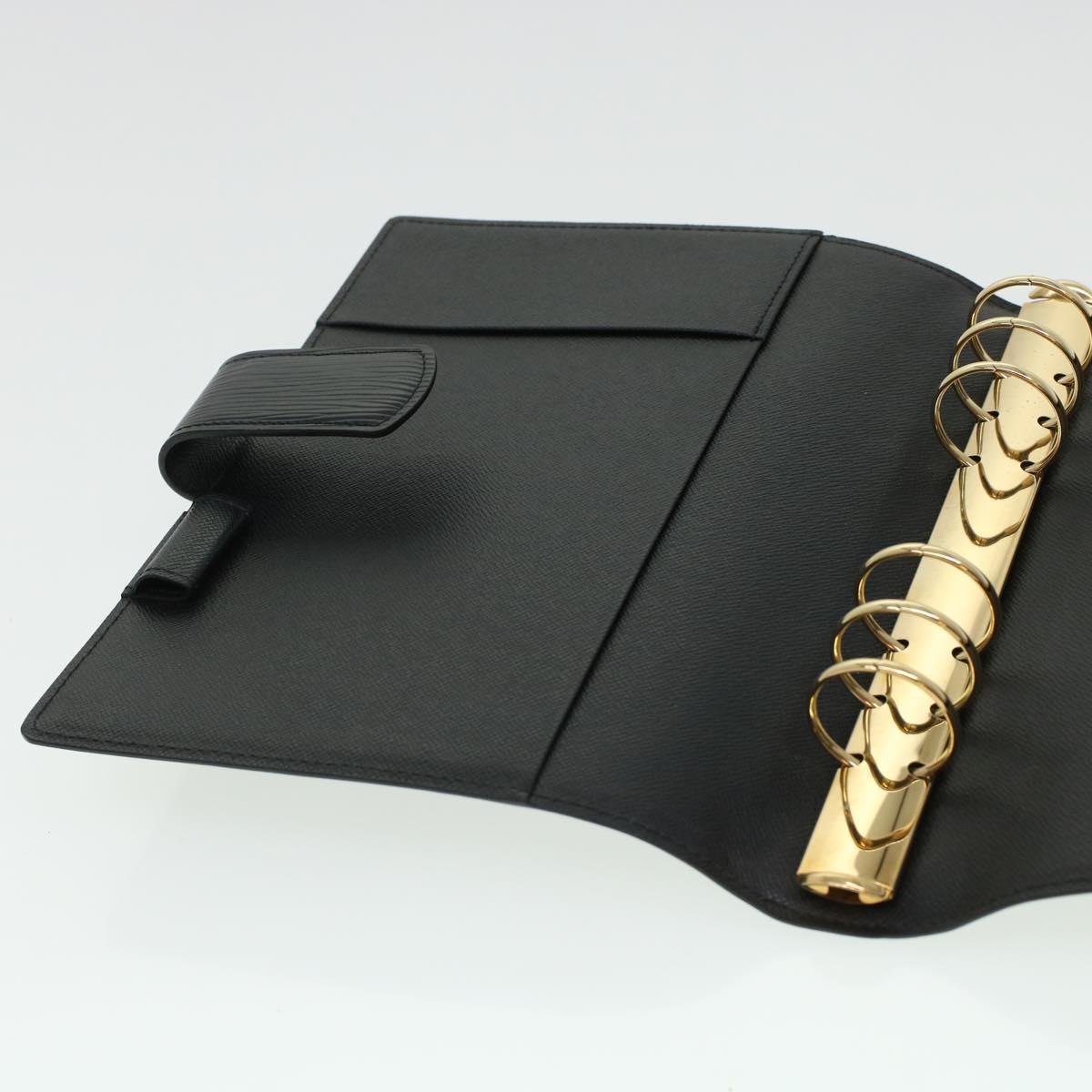 LOUIS VUITTON Epi Agenda GM Day Planner Cover Black R20212 LV 45268