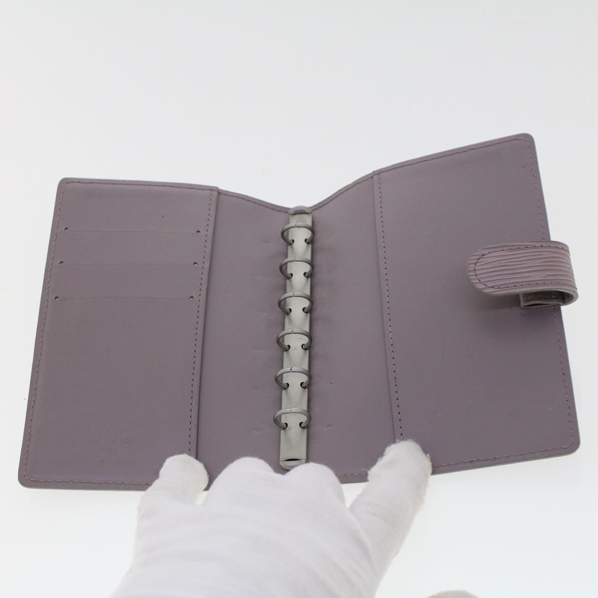LOUIS VUITTON Epi Agenda PM Day Planner Cover Gray R2005B LV 45270
