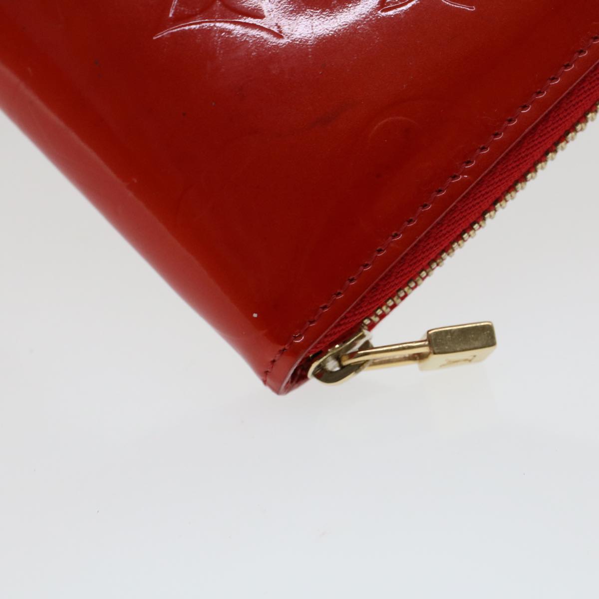 LOUIS VUITTON Monogram Vernis Eldridge Wallet Rouge M91159 LV 45272
