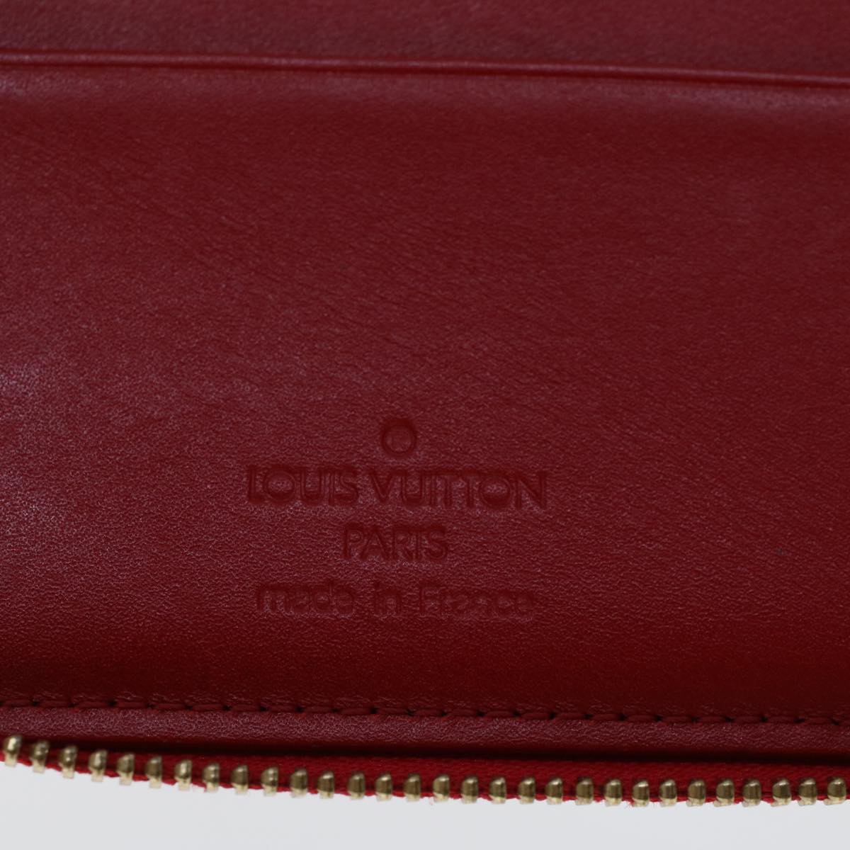 LOUIS VUITTON Monogram Vernis Eldridge Wallet Rouge M91159 LV 45272