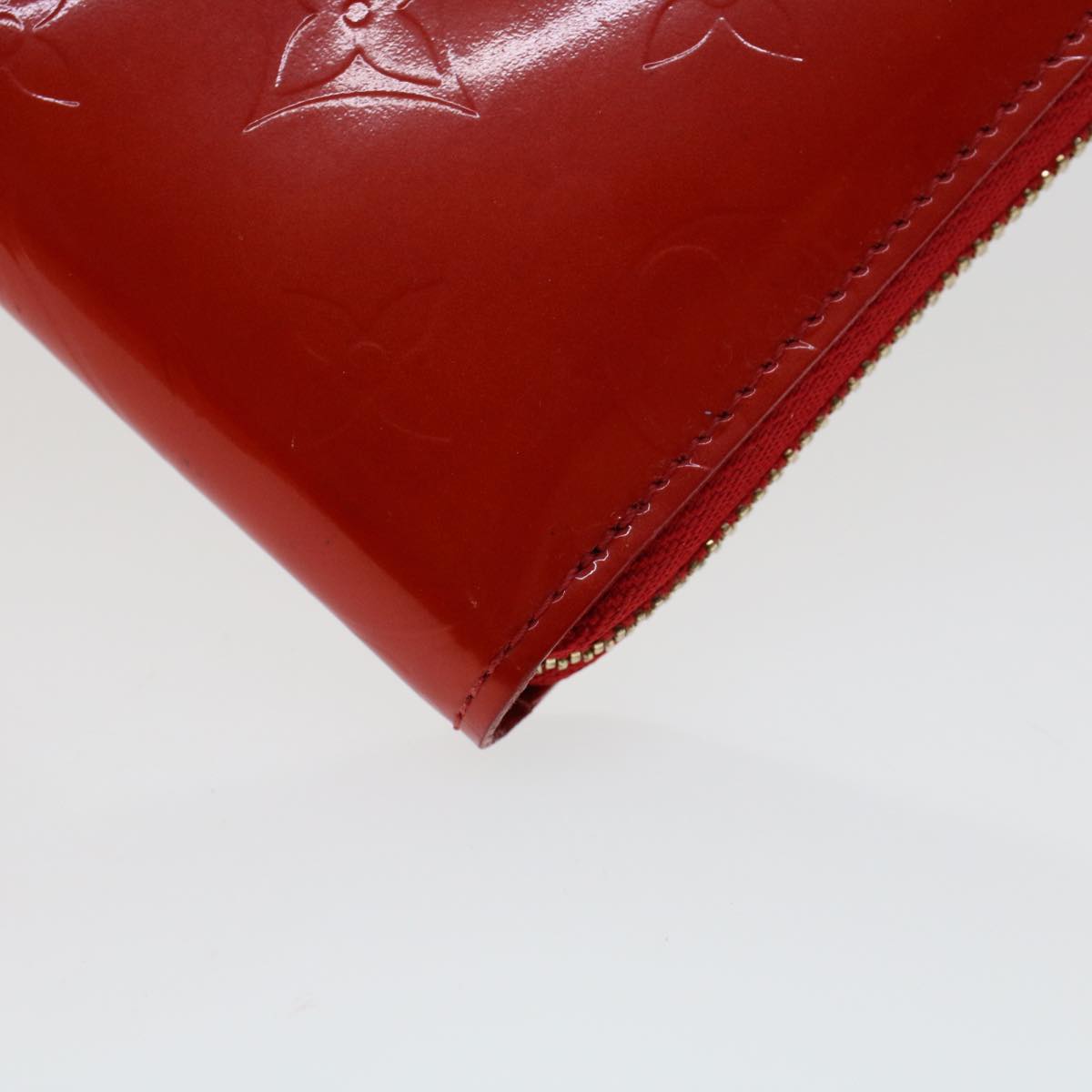 LOUIS VUITTON Monogram Vernis Eldridge Wallet Rouge M91159 LV 45272