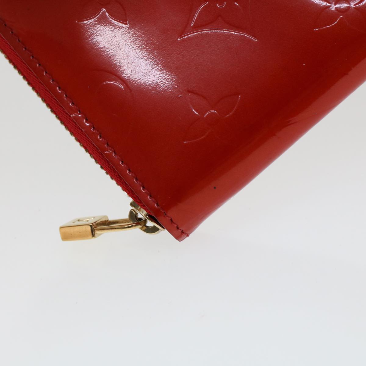LOUIS VUITTON Monogram Vernis Eldridge Wallet Rouge M91159 LV 45272