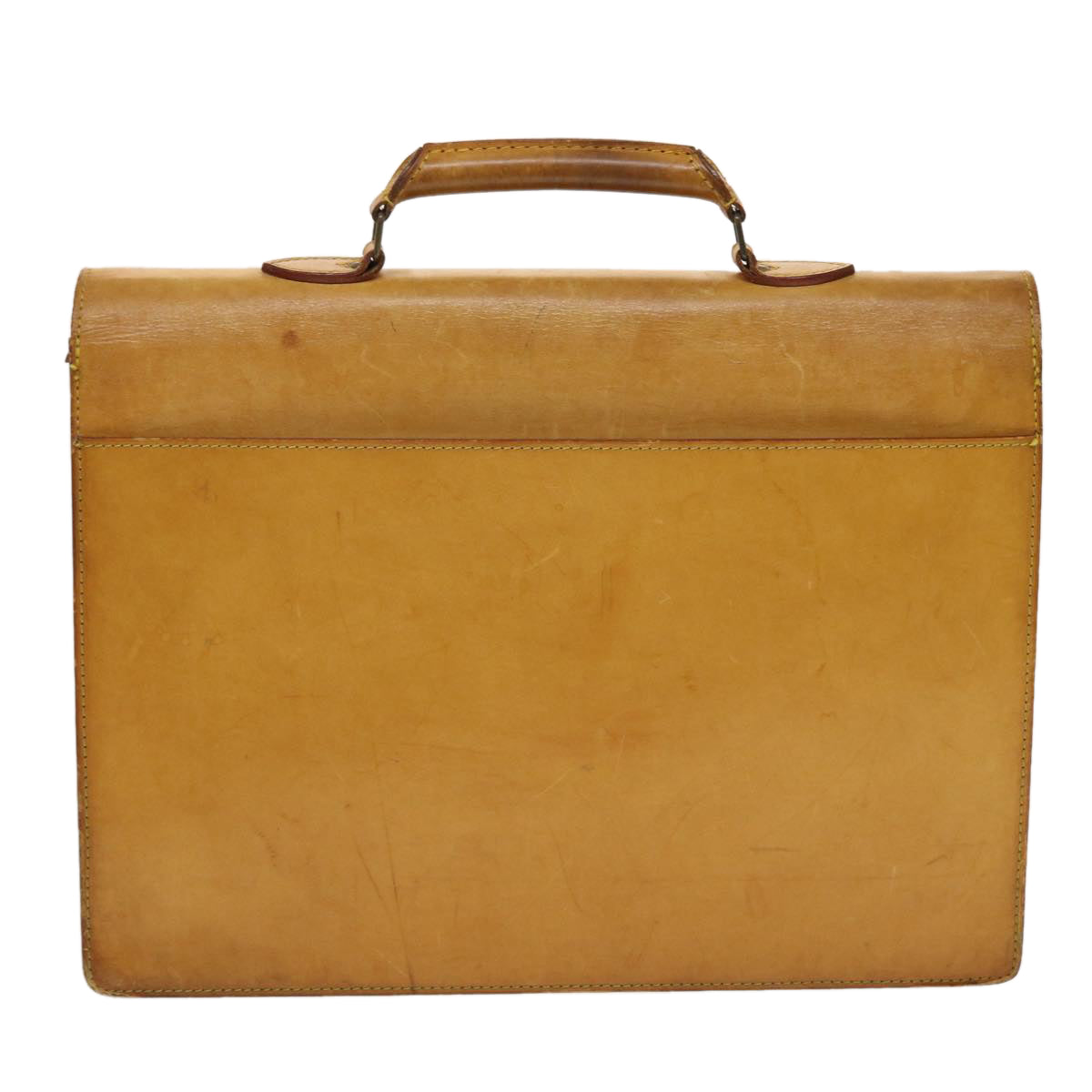 LOUIS VUITTON Nomad leather Serviette Conseiller Briefcase Beige LV 45277