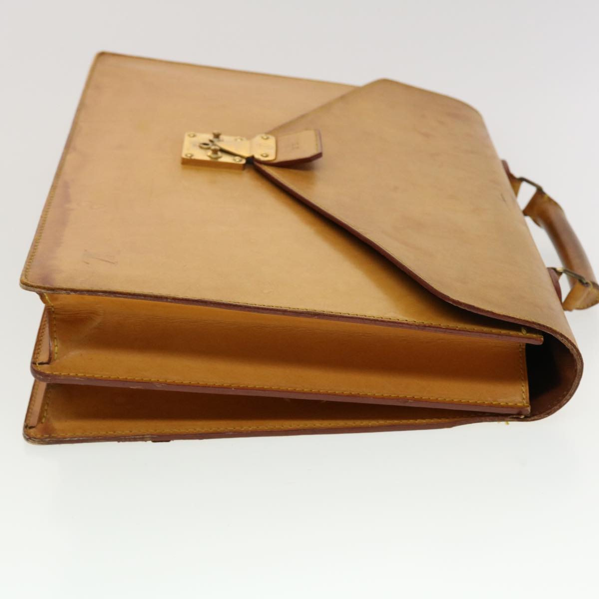 LOUIS VUITTON Nomad leather Serviette Conseiller Briefcase Beige LV 45277