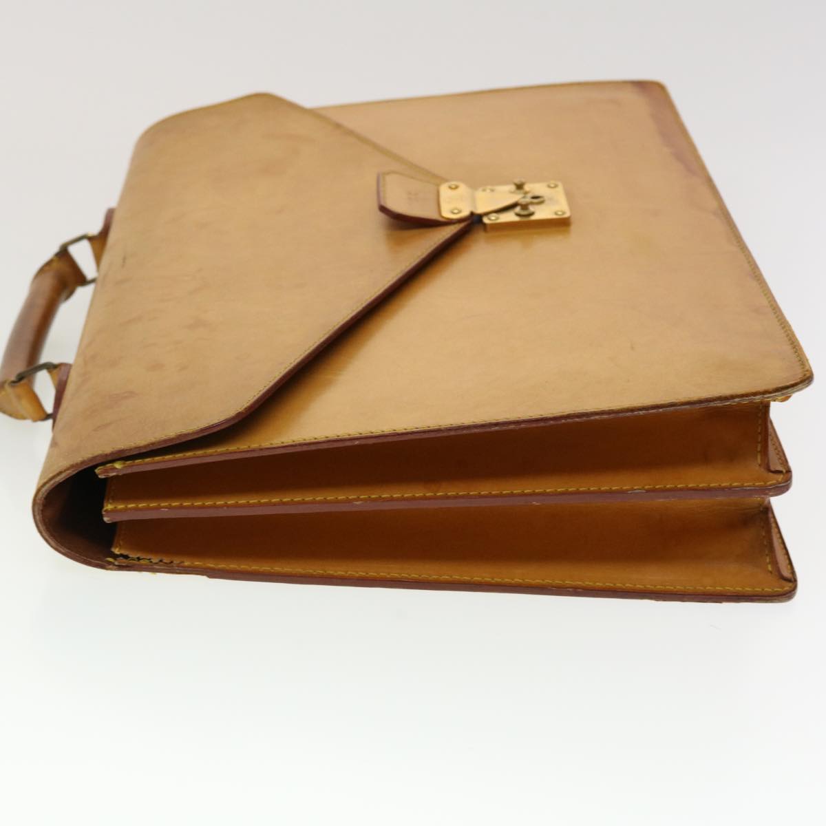 LOUIS VUITTON Nomad leather Serviette Conseiller Briefcase Beige LV 45277