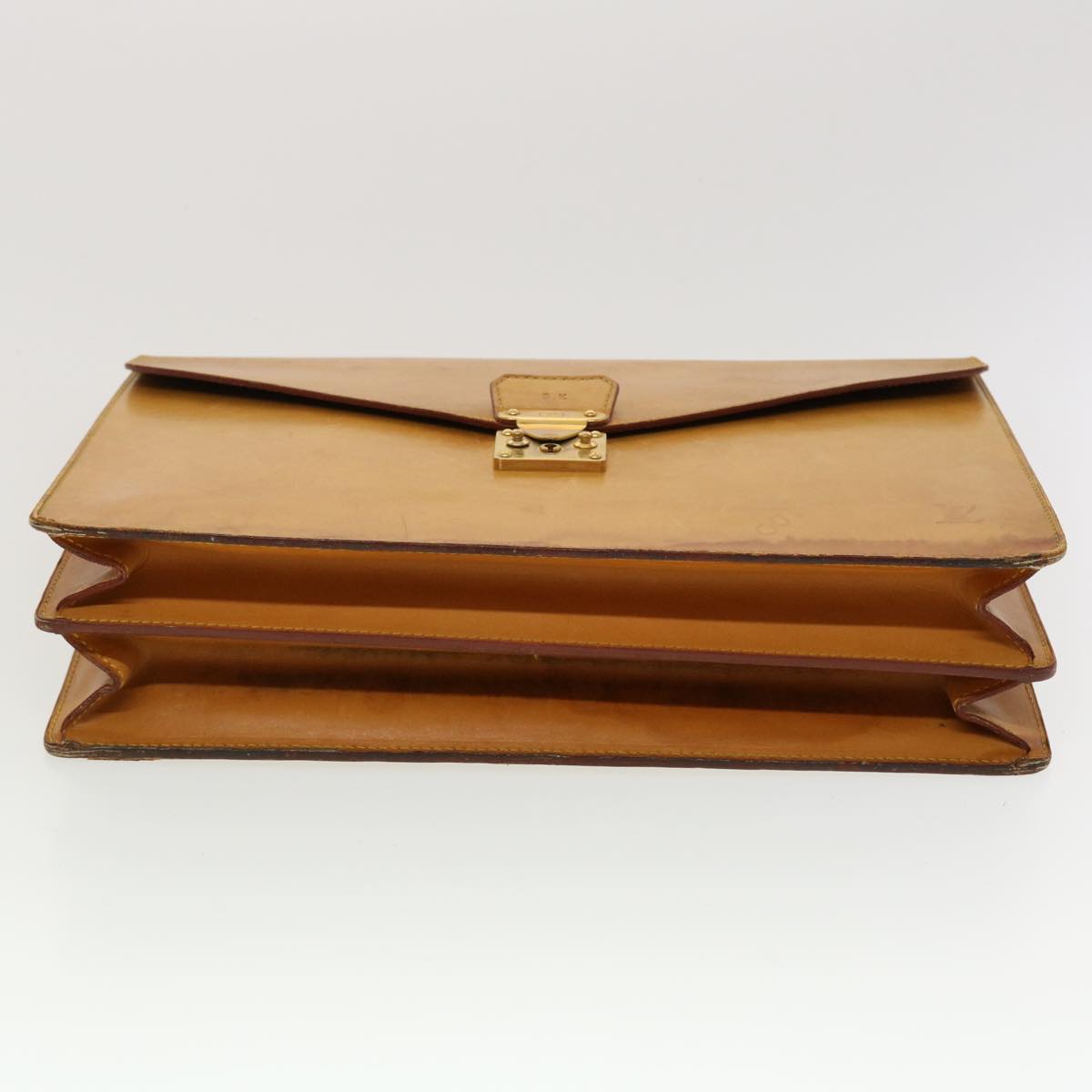 LOUIS VUITTON Nomad leather Serviette Conseiller Briefcase Beige LV 45277