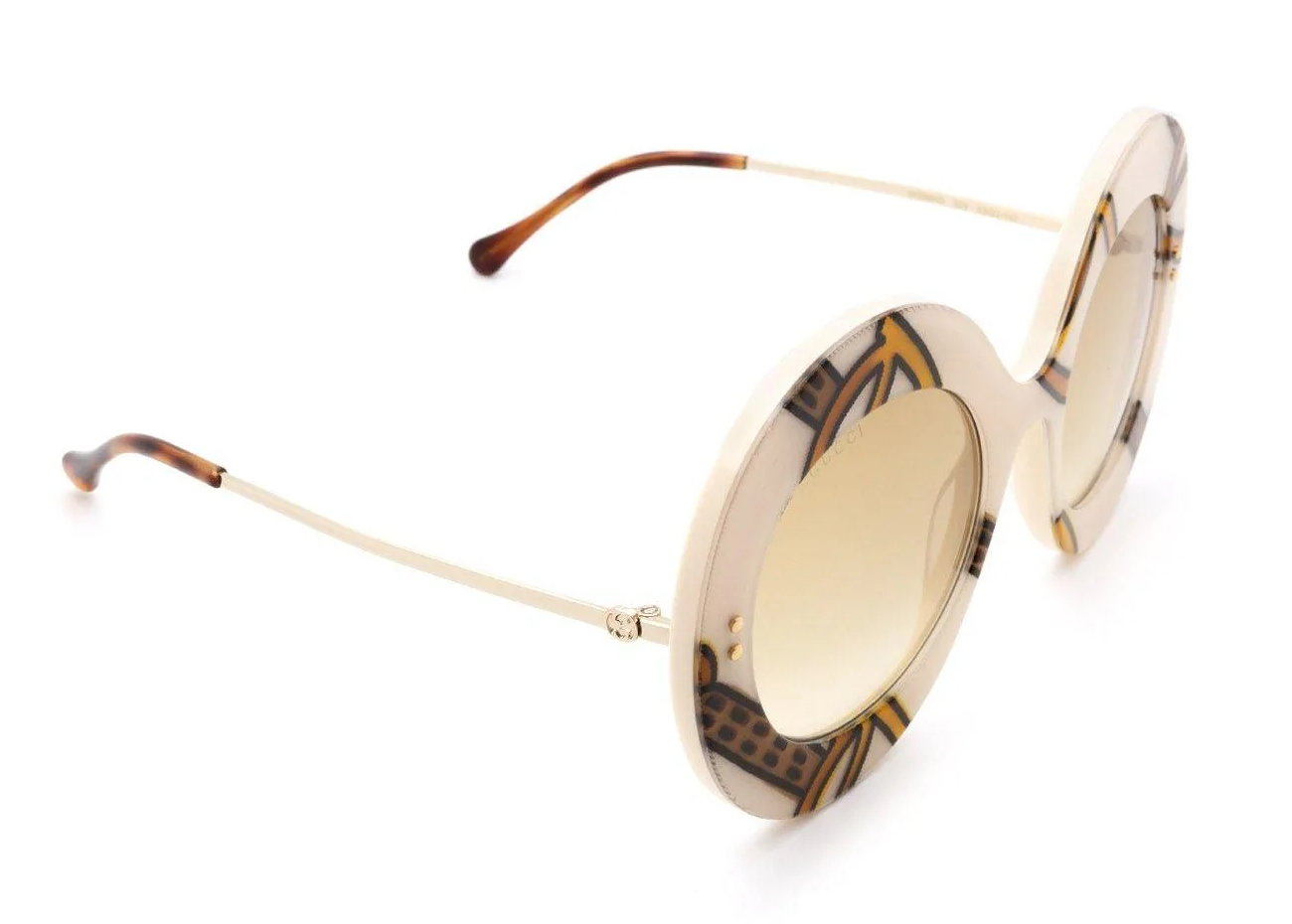Gucci GG0894S Ivory Brown/Brown Shaded 53/22/140 women Sunglasses