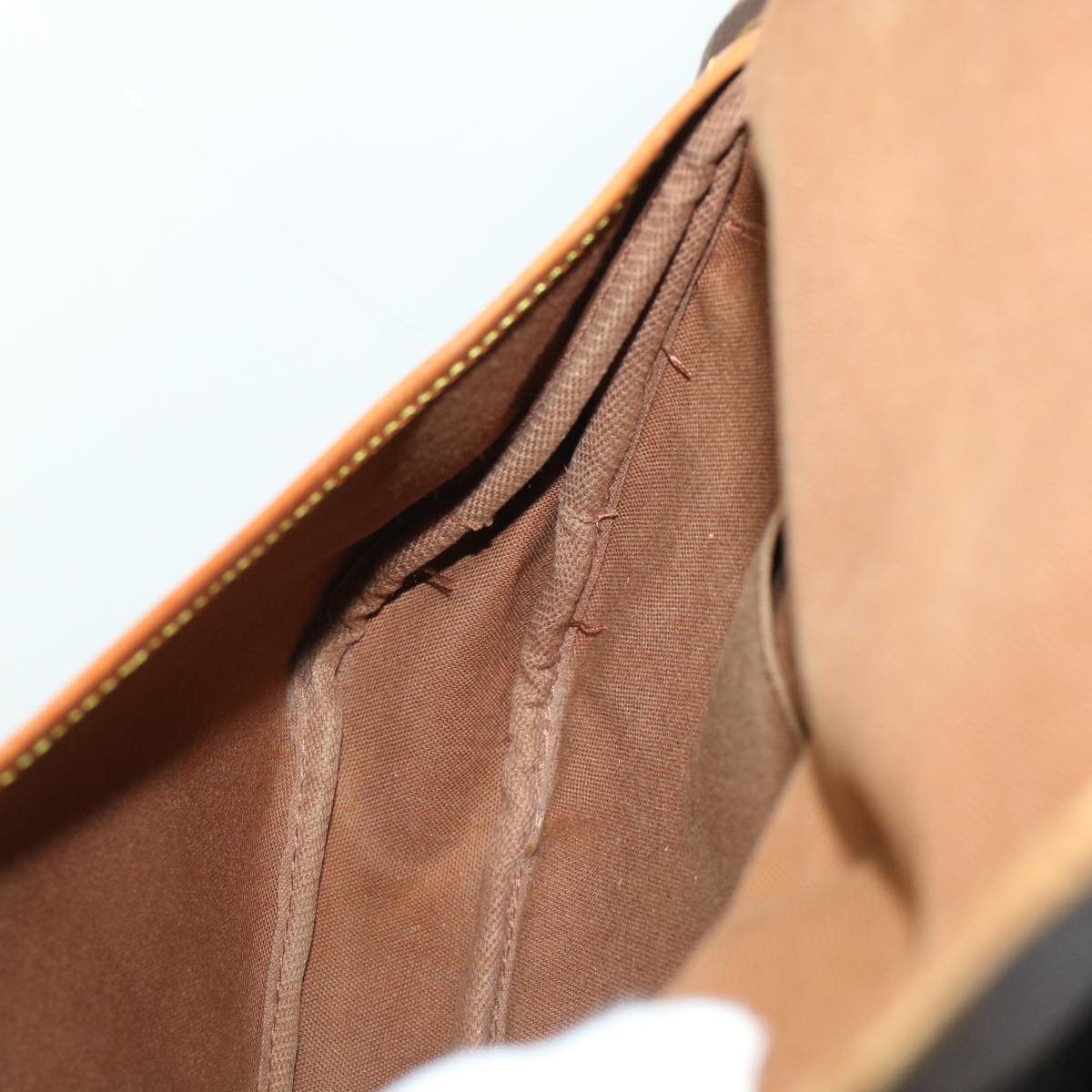 LOUIS VUITTON Monogram Saumur 35 Shoulder Bag M42254 LV 45308