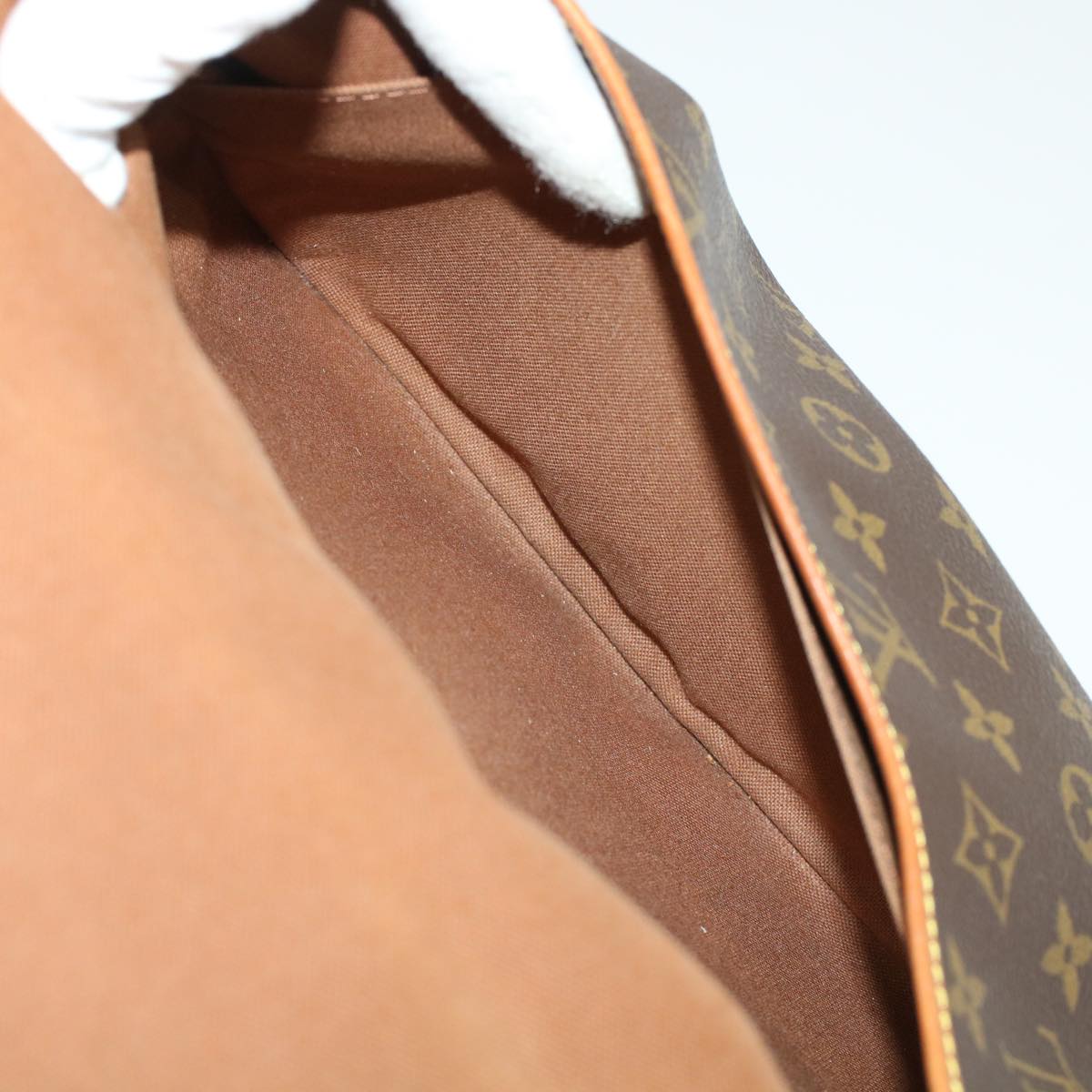 LOUIS VUITTON Monogram Saumur 35 Shoulder Bag M42254 LV 45308