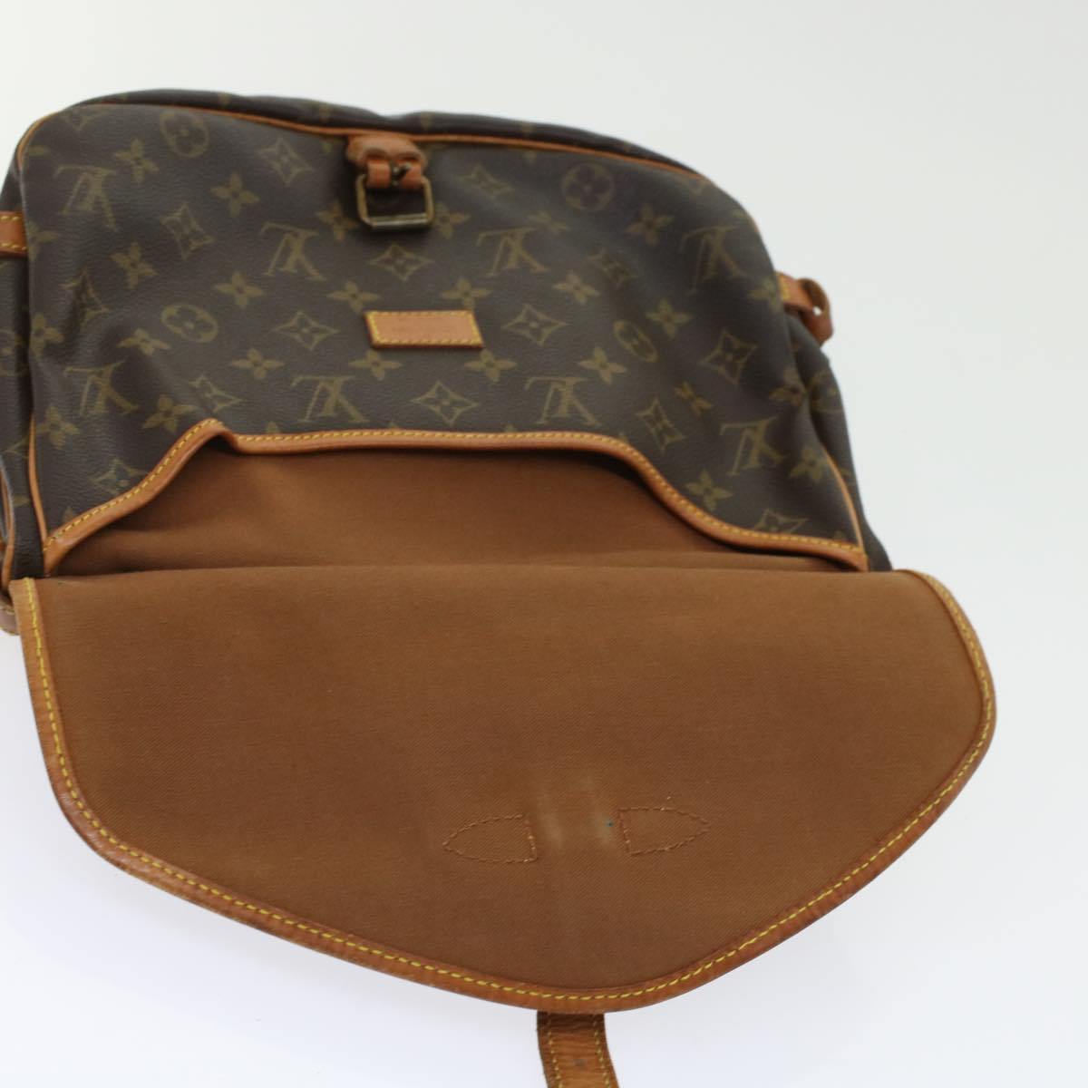 LOUIS VUITTON Monogram Saumur 35 Shoulder Bag M42254 LV 45308