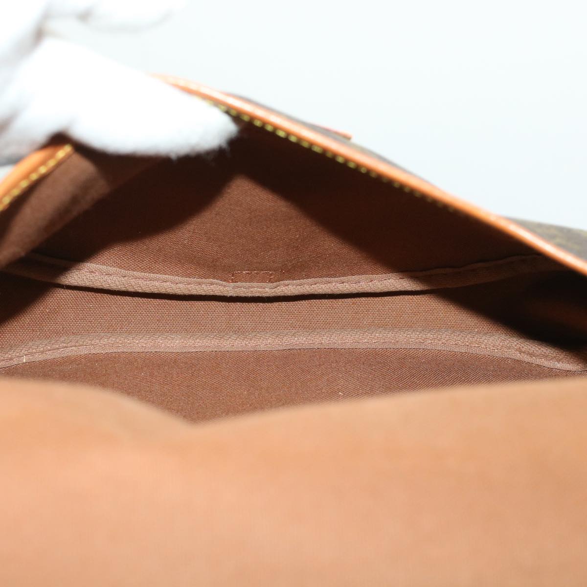 LOUIS VUITTON Monogram Saumur 35 Shoulder Bag M42254 LV 45308