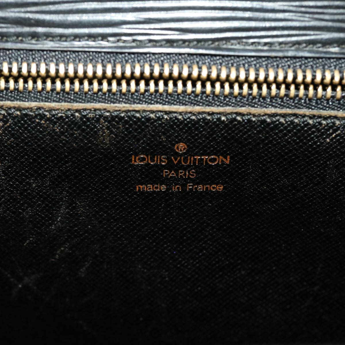 LOUIS VUITTON Epi Monceau Hand Bag 2way Black M52122 LV 45313