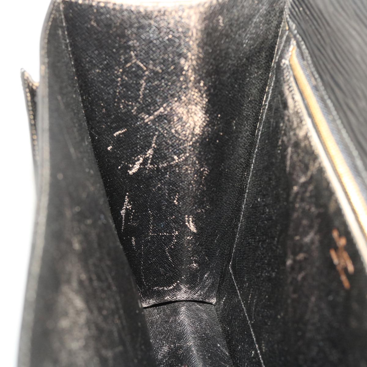 LOUIS VUITTON Epi Monceau Hand Bag 2way Black M52122 LV 45313