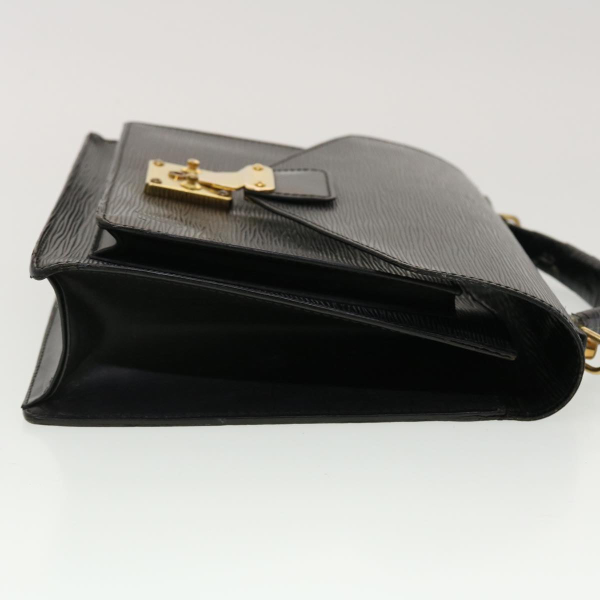 LOUIS VUITTON Epi Monceau Hand Bag 2way Black M52122 LV 45313