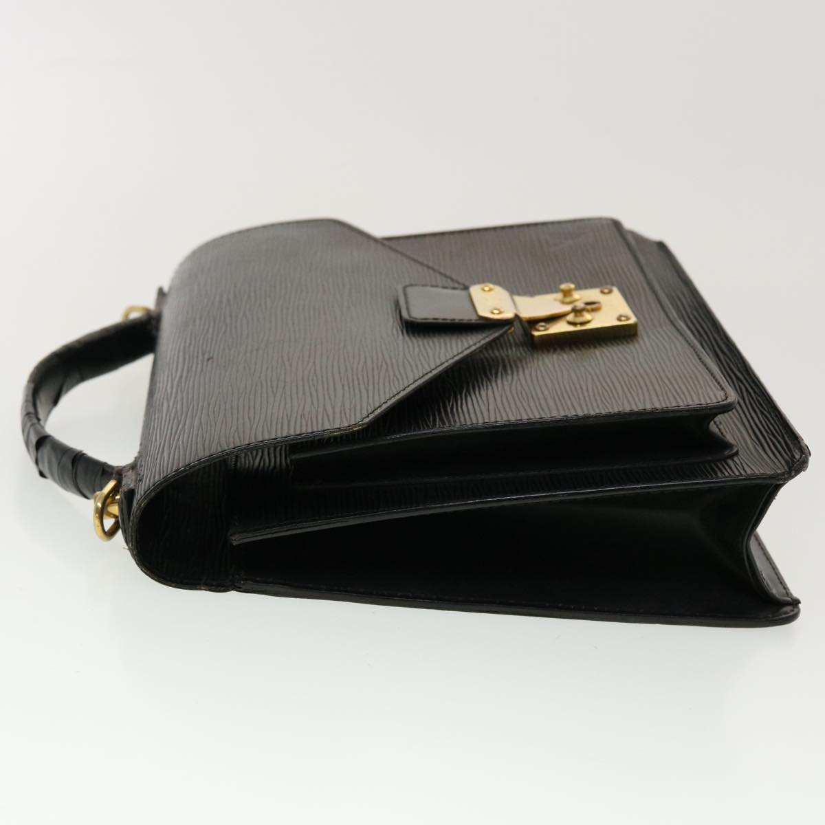 LOUIS VUITTON Epi Monceau Hand Bag 2way Black M52122 LV 45313
