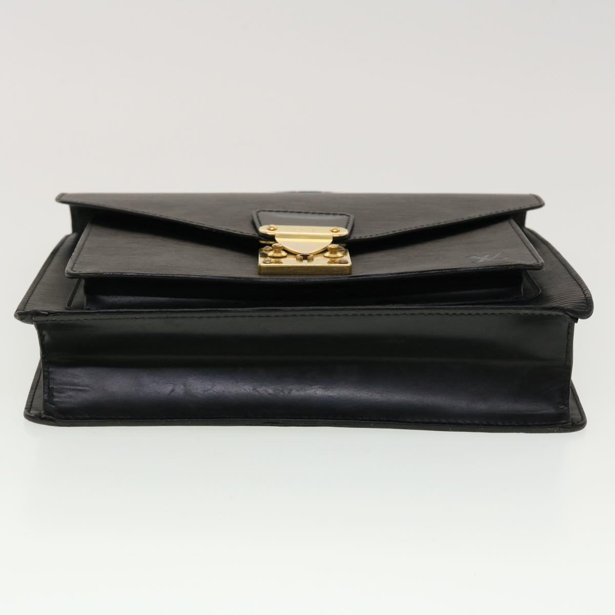LOUIS VUITTON Epi Monceau Hand Bag 2way Black M52122 LV 45313