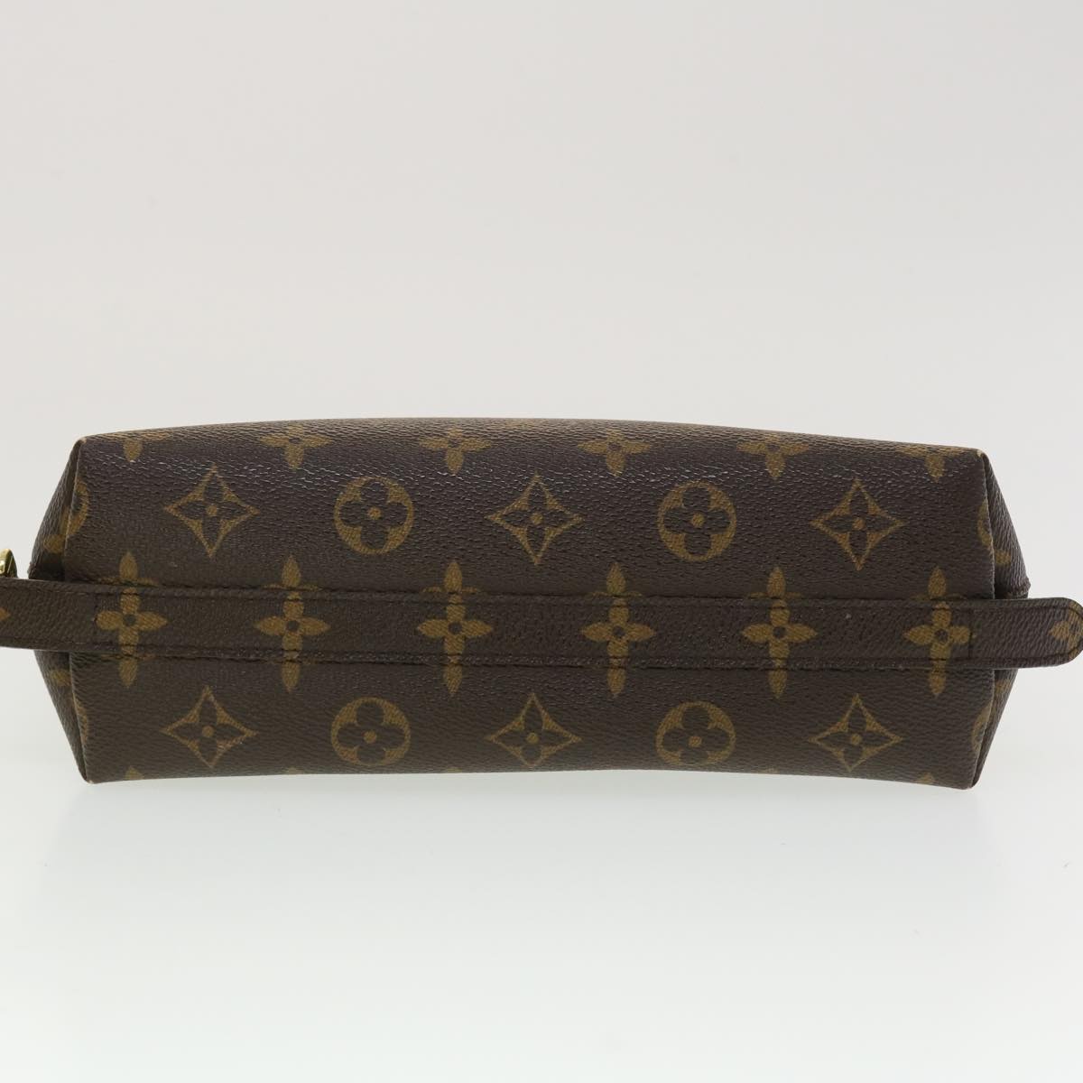 LOUIS VUITTON Monogram Trousse Demi Ronde Cosmetic Pouch M47520 LV 45317