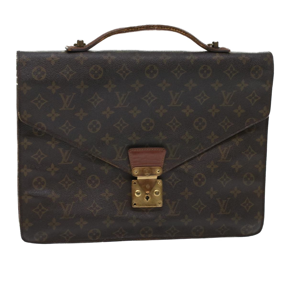 LOUIS VUITTON Monogram Porte Documents Bandouliere Bag 2way M53338 45323