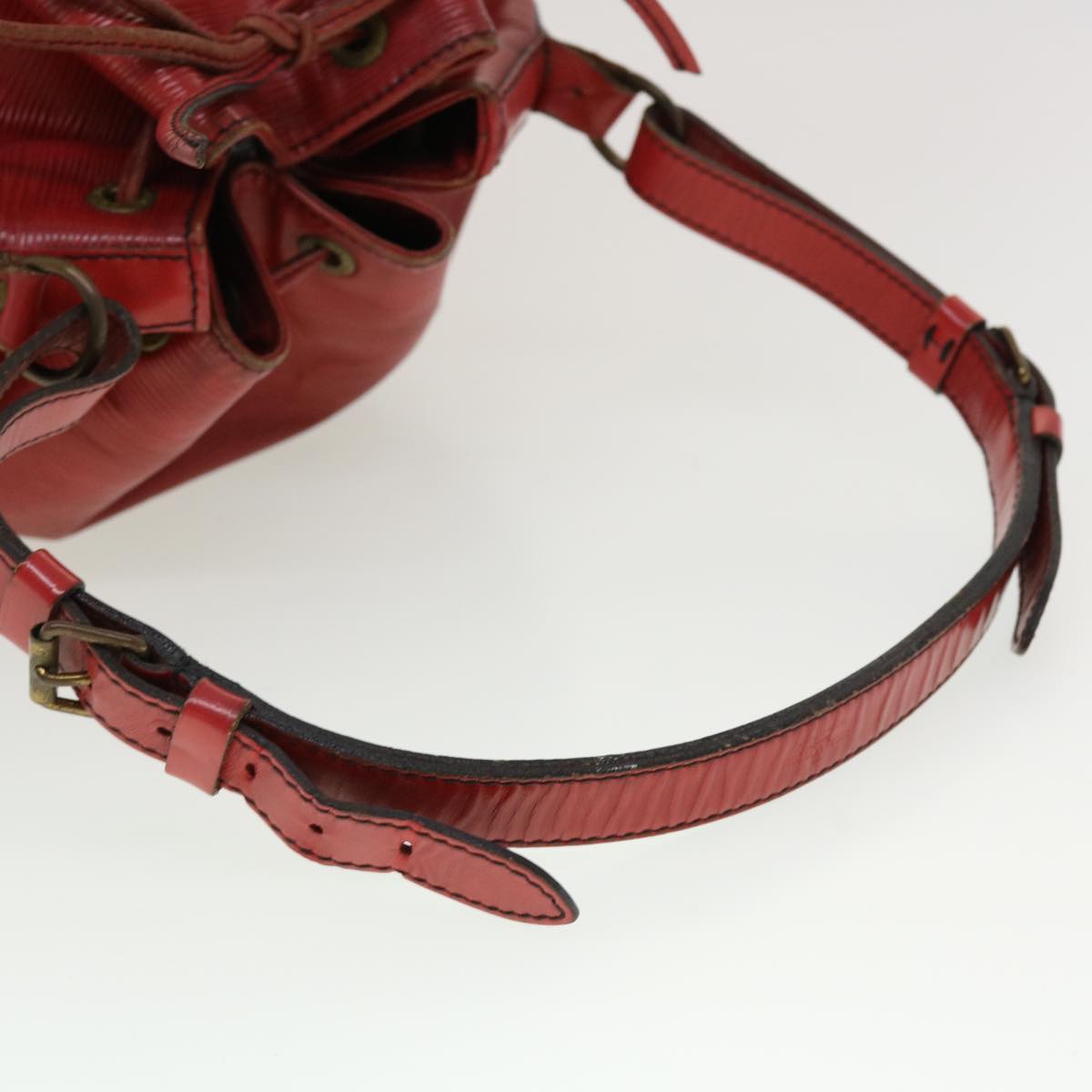 LOUIS VUITTON Epi Petit Noe Shoulder Bag Red M44107 LV 45326
