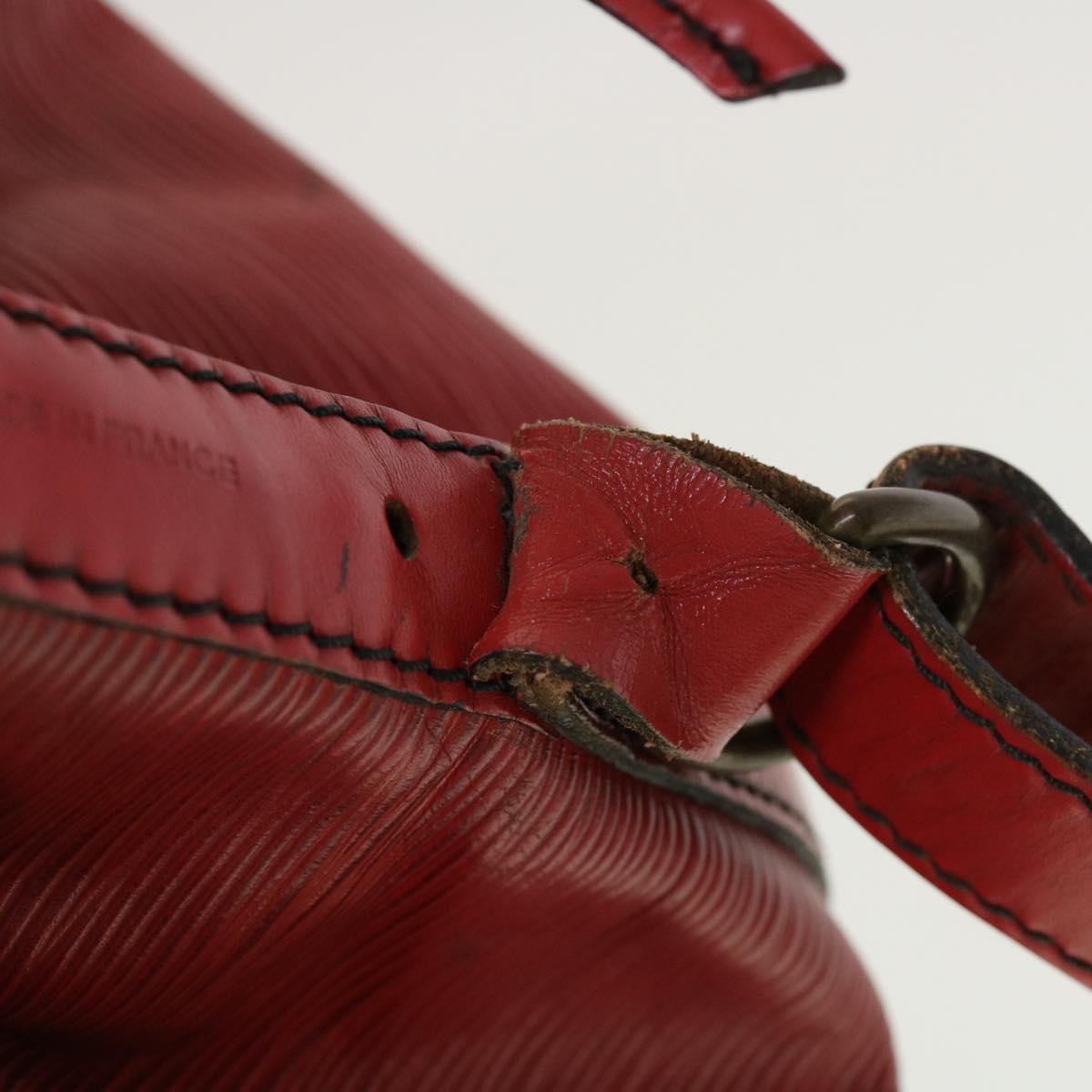 LOUIS VUITTON Epi Petit Noe Shoulder Bag Red M44107 LV 45326