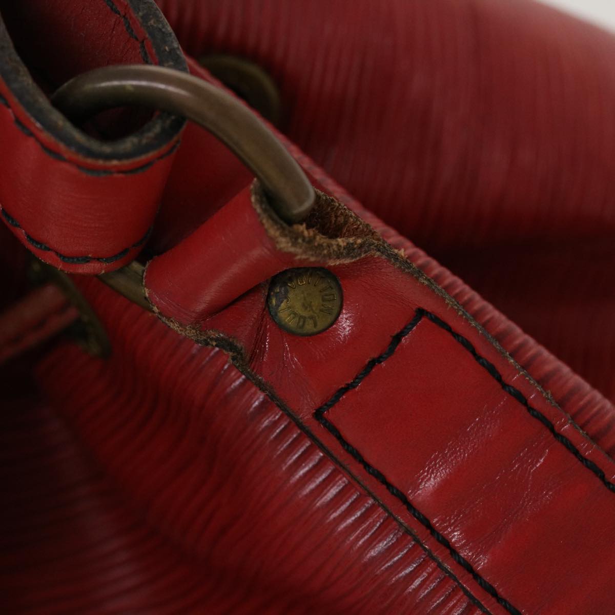 LOUIS VUITTON Epi Petit Noe Shoulder Bag Red M44107 LV 45326