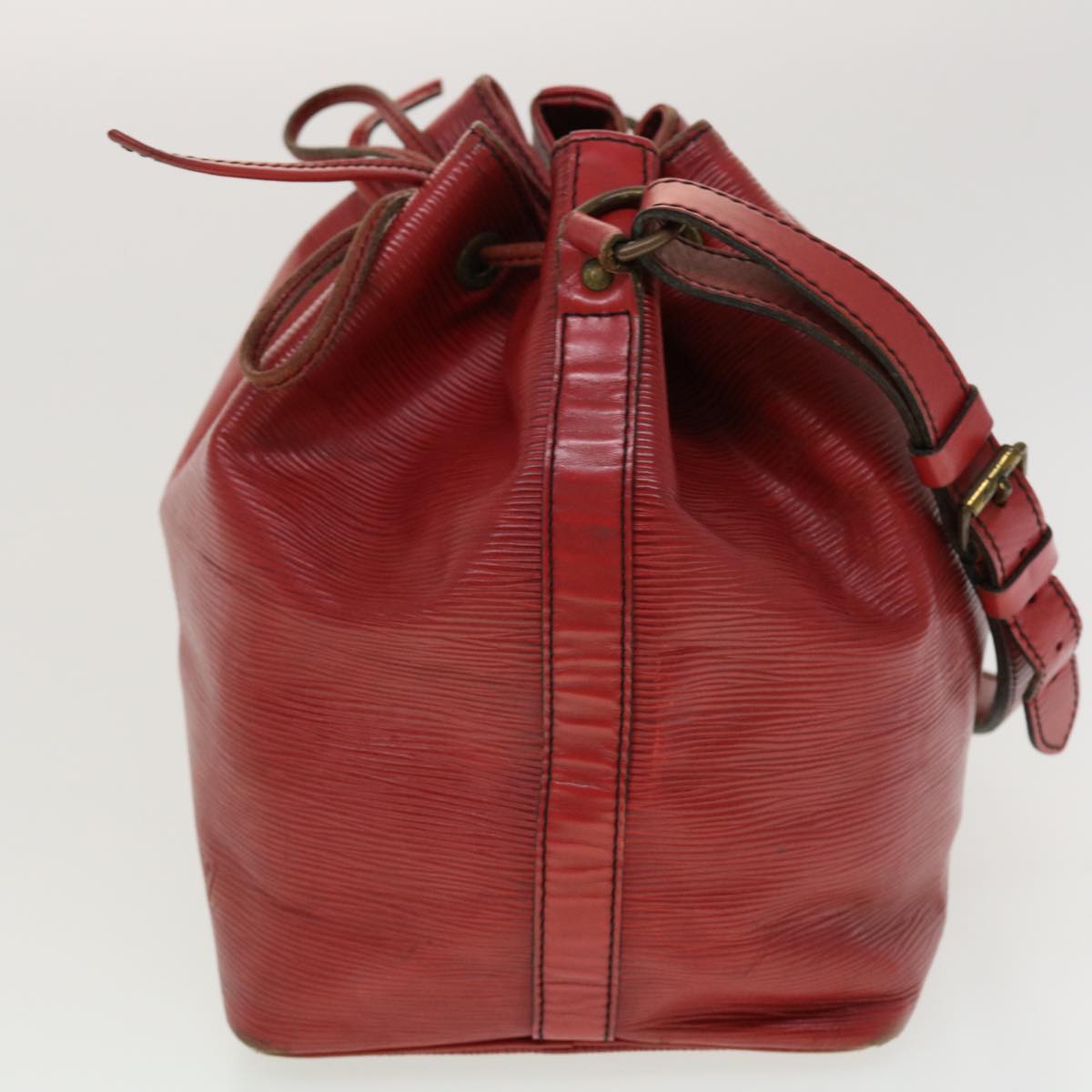 LOUIS VUITTON Epi Petit Noe Shoulder Bag Red M44107 LV 45326