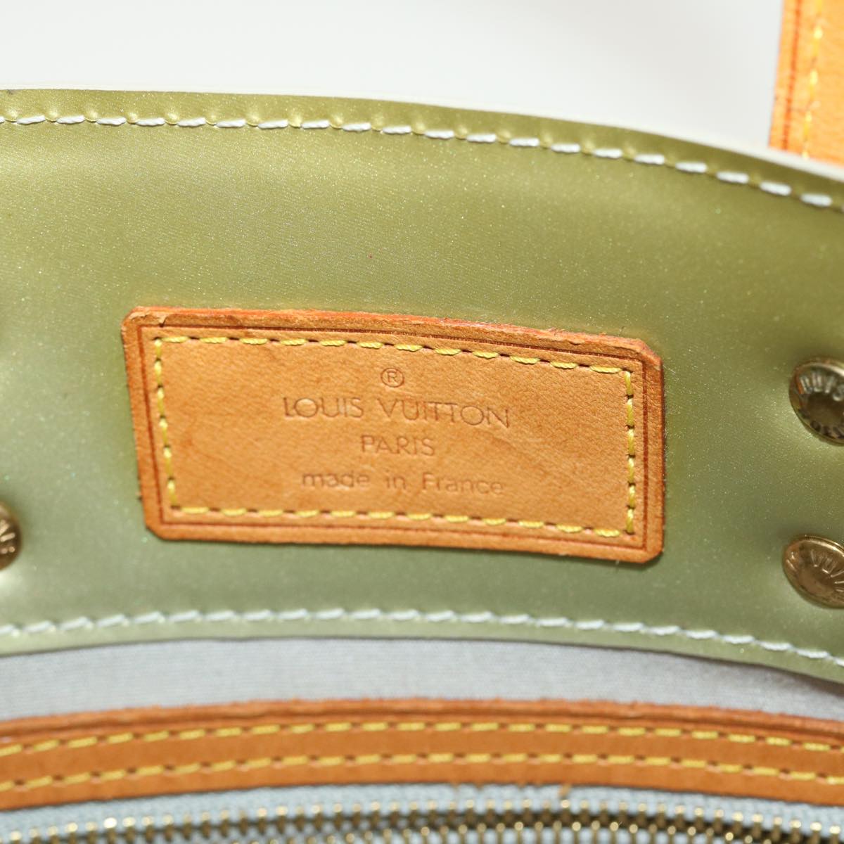 LOUIS VUITTON Monogram Vernis Reade PM Hand Bag Gris M91145 LV 45332